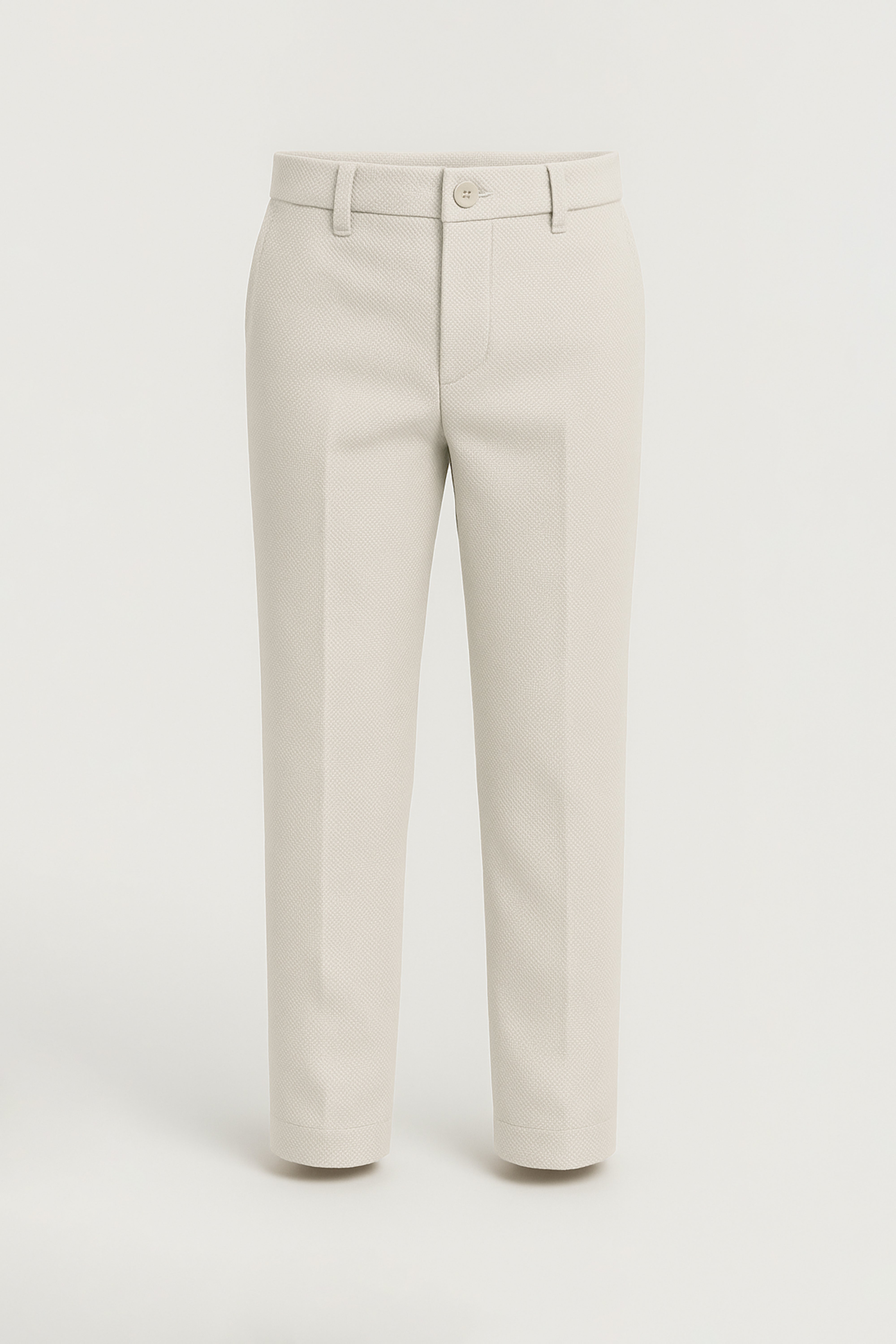 Boys’ 7-Piece Self-Patterned Formal Suit Set - Planet - Beige Trousers Picture