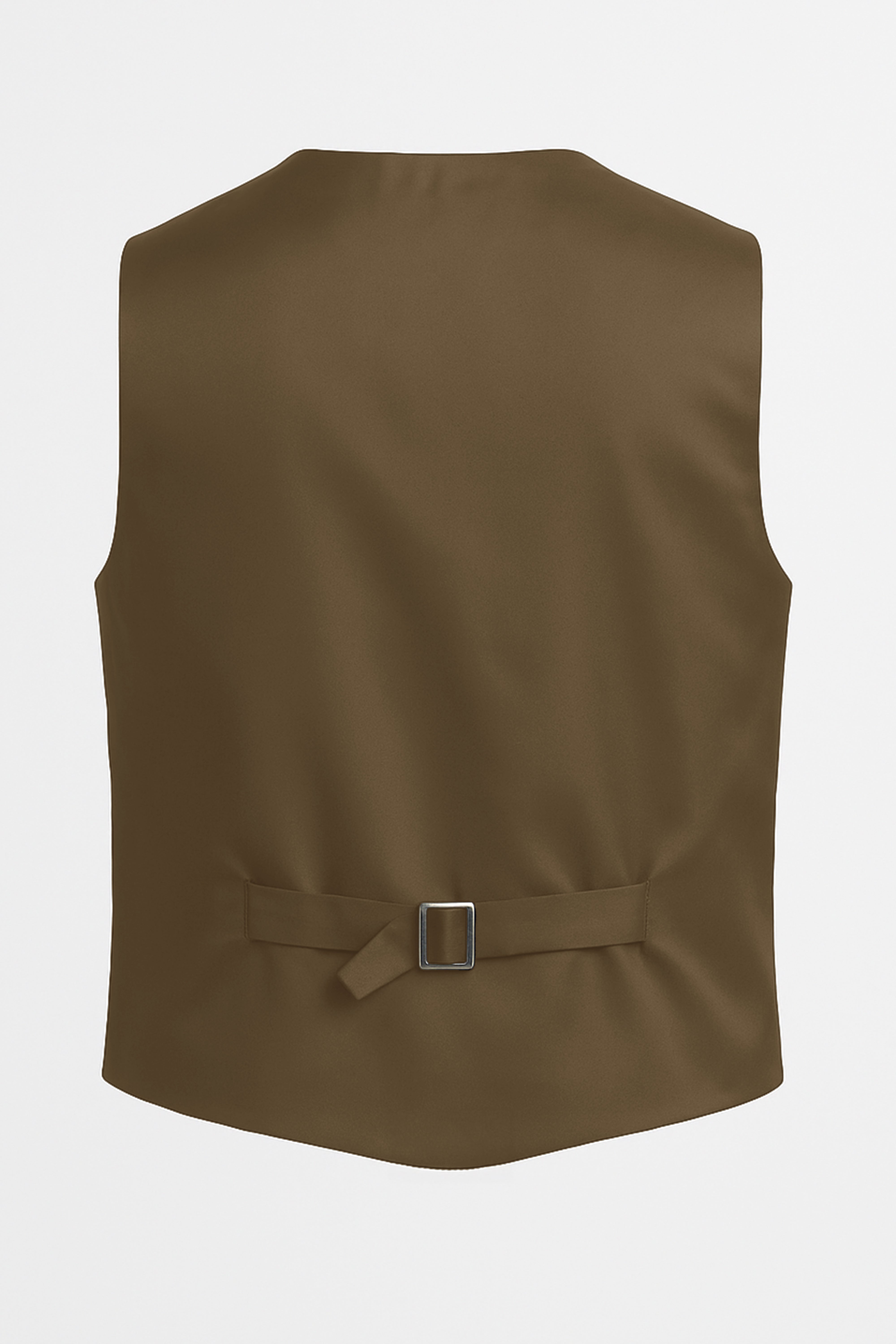 Boys’ 7-Piece Self-Patterned Formal Suit Set - Planet - Beige Waistcoat Back picture