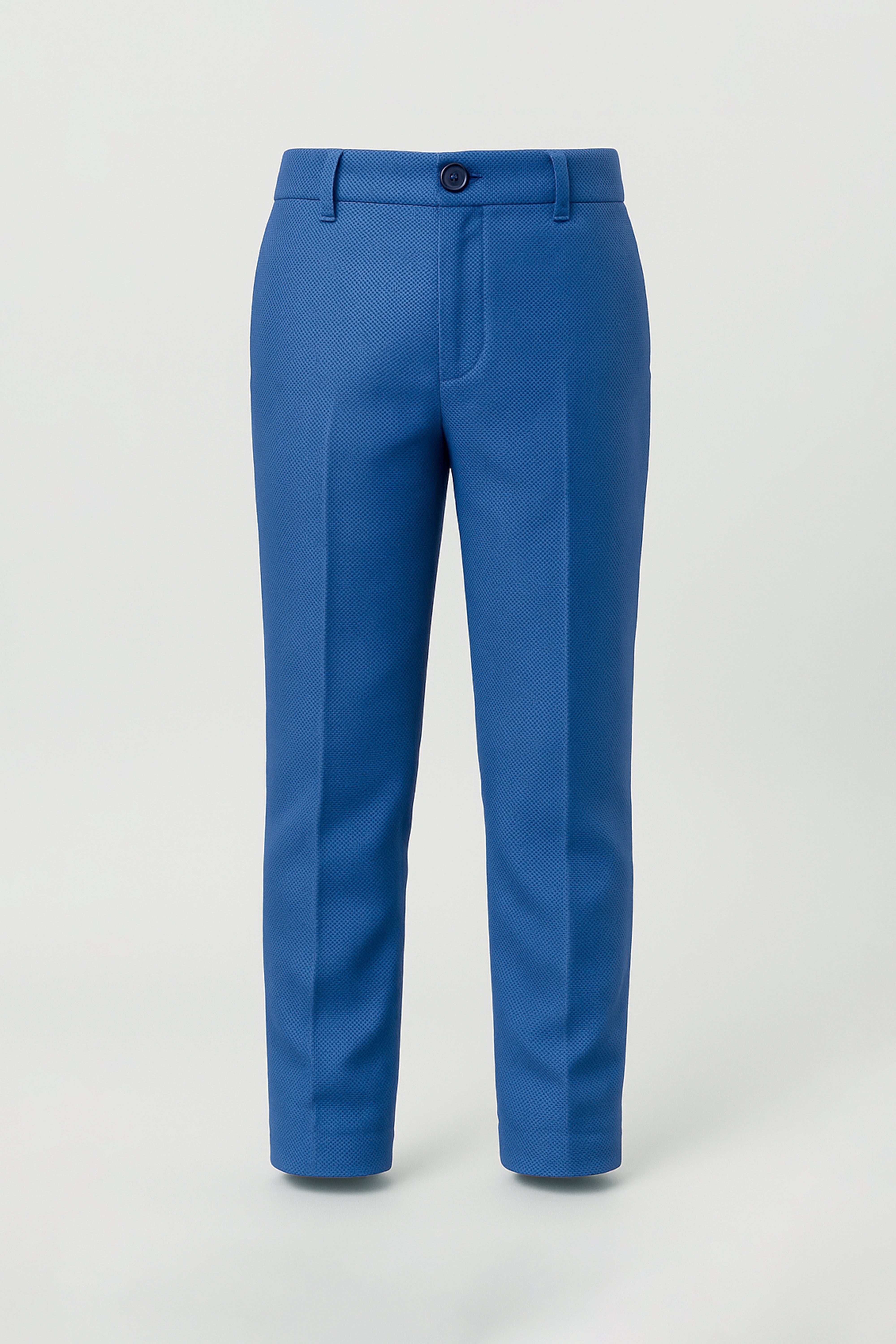 Boys’ 7-Piece Self-Patterned Formal Suit Set - Planet - Indigo Blue Trousers Picture