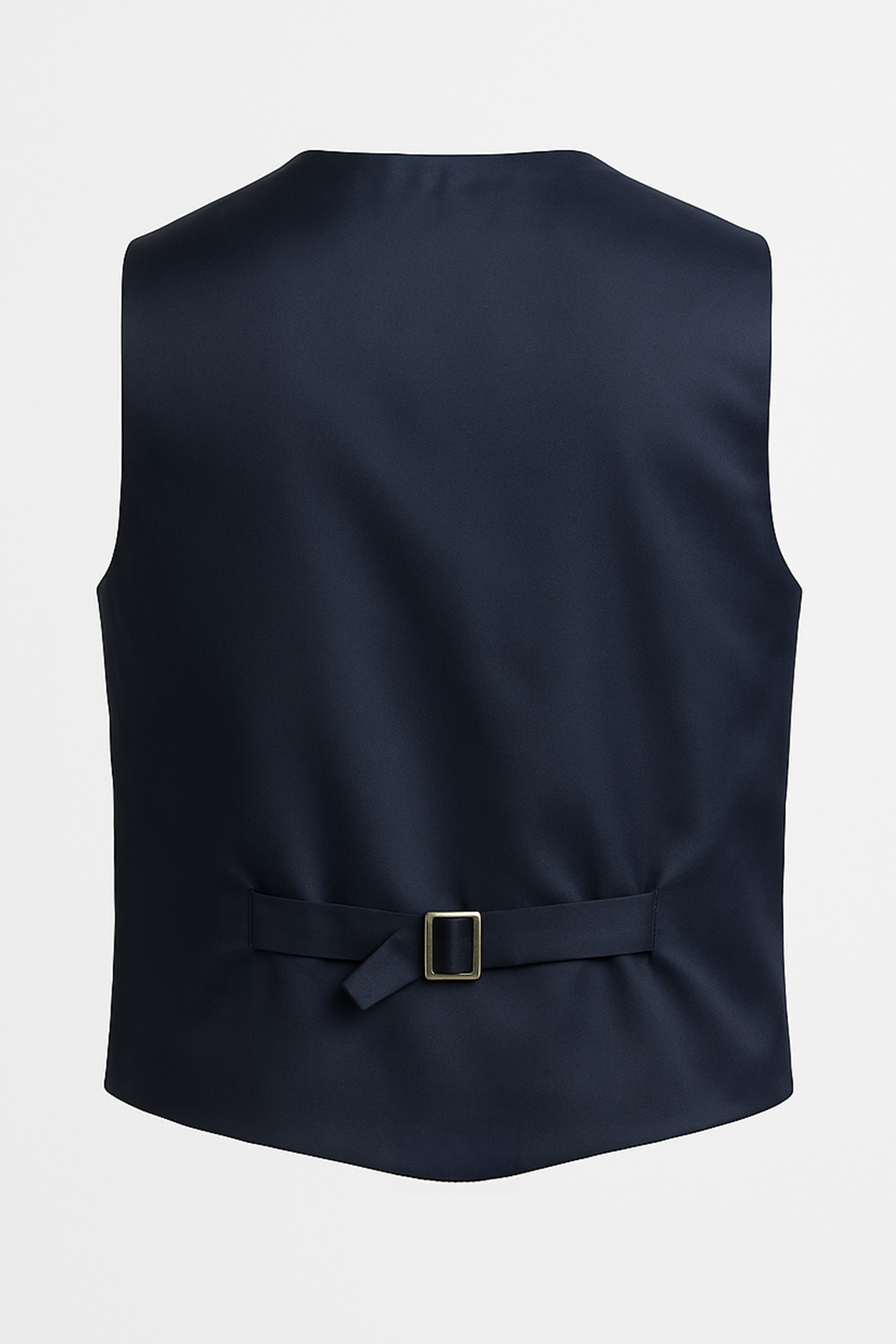 Boys’ 7-Piece Self-Patterned Formal Suit Set - Planet - Navy Waistcoat Back Picture