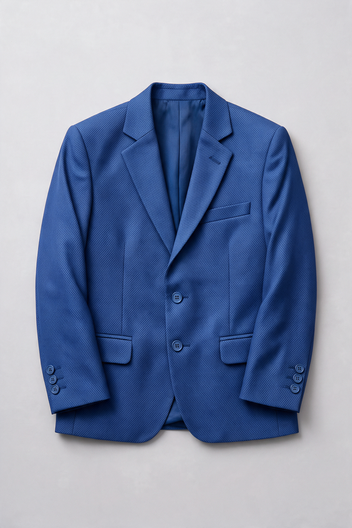 Completo formale da 7 pezzi per ragazzi con motivo a rilievo - Pianeta - Blu indaco