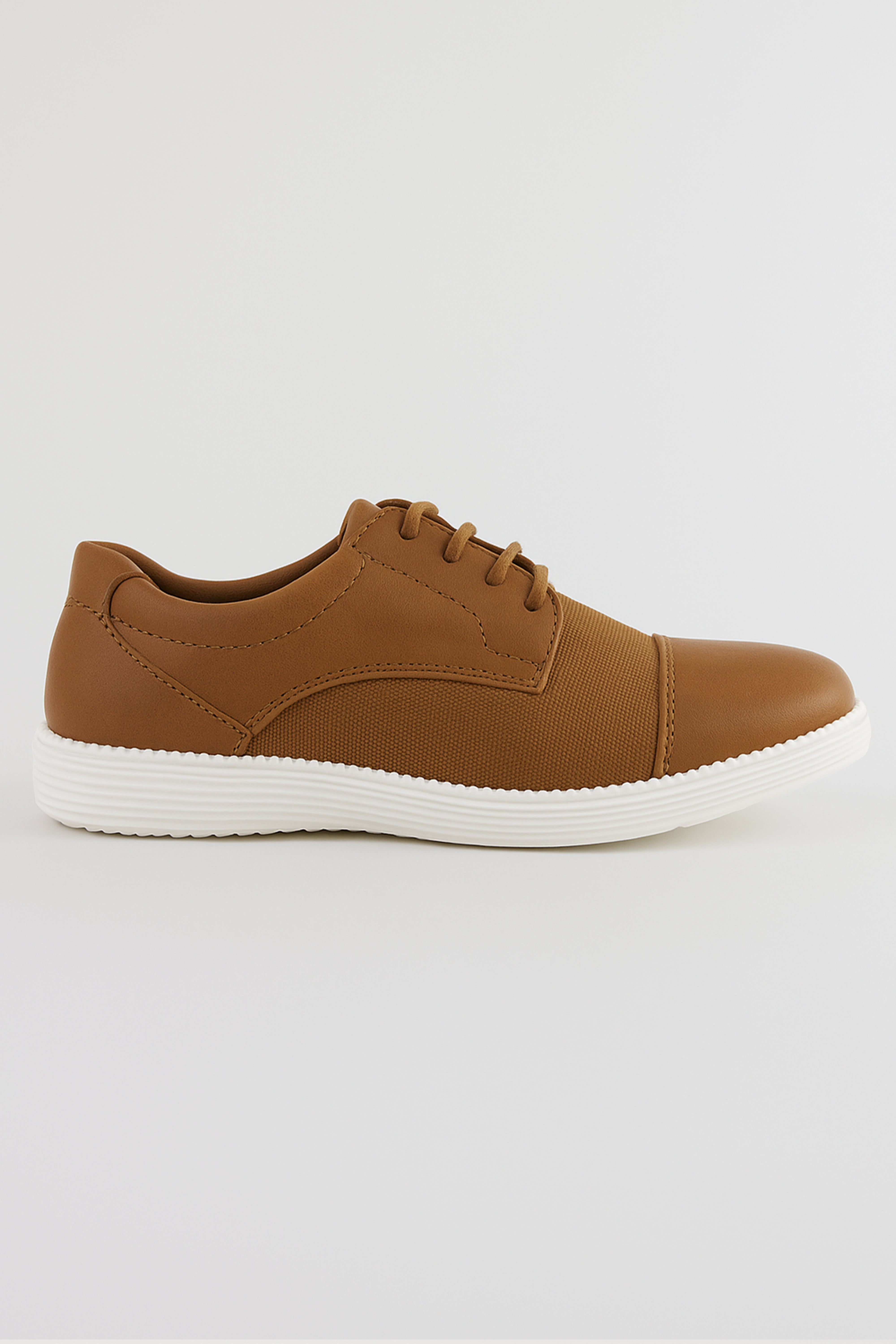 Boys' Casual Derby-style Sneakers - FELIX - Tan Brown