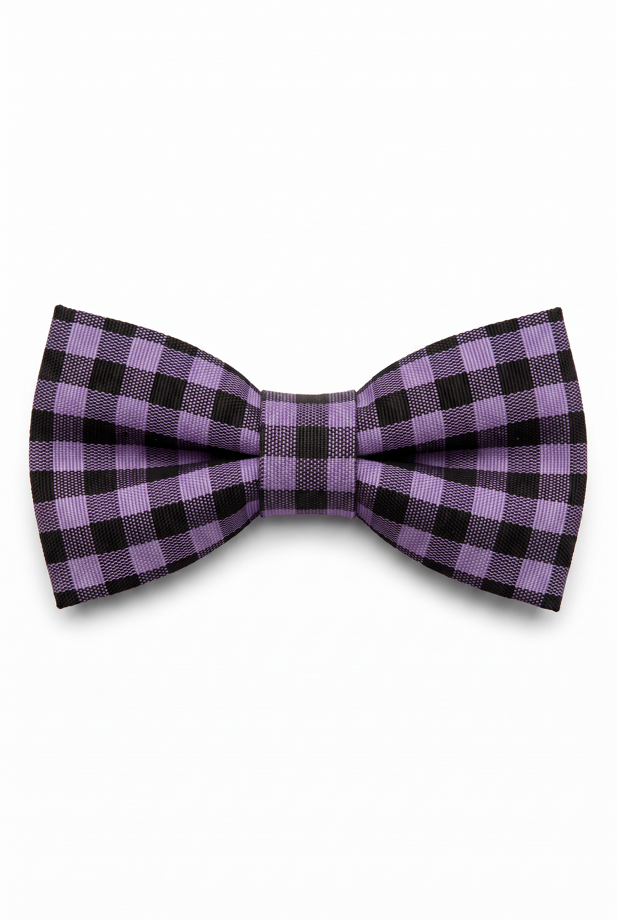 Boys' Checkered Bow Tie - BWC - Purple