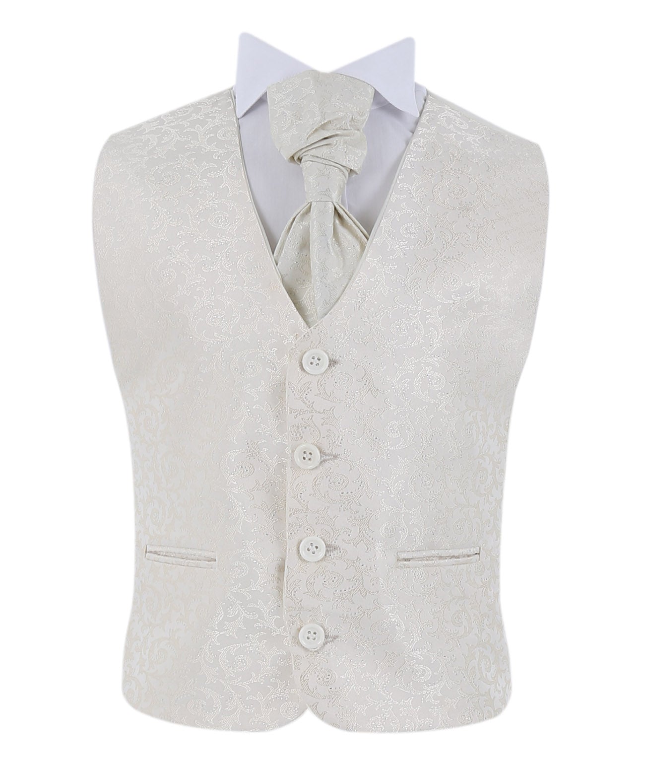 Jungen Kompletter Morgenanzug - Creme - Elfenbein