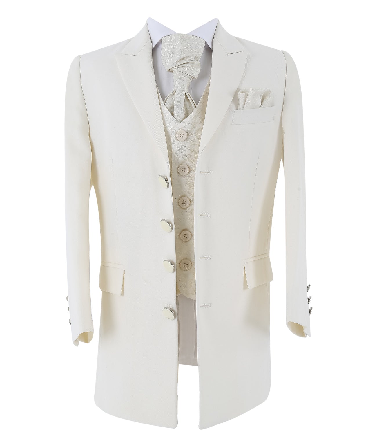 Jungen Kompletter Morgenanzug - Creme - Elfenbein