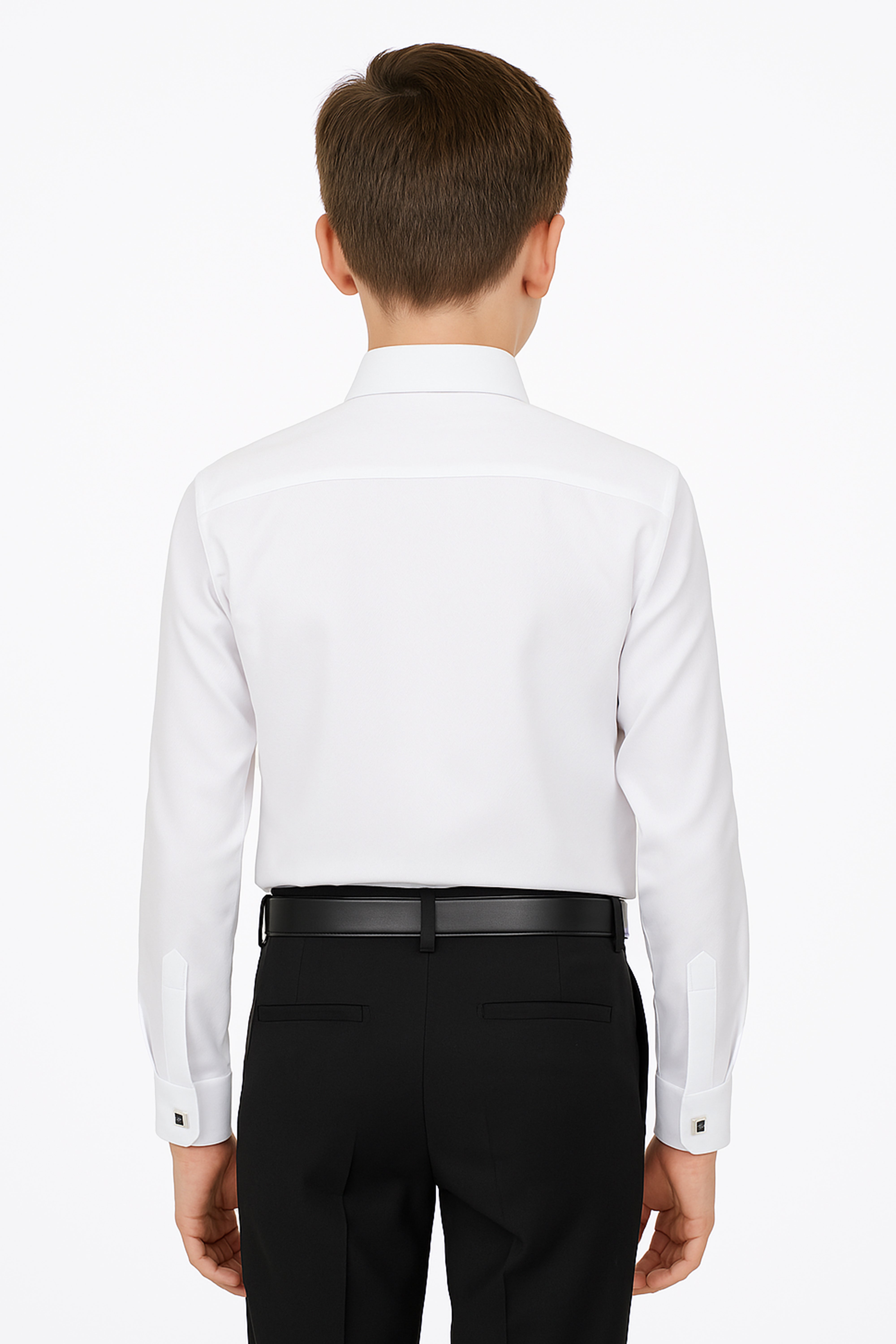 Chemise Formelle Blanche en Coton pour Garçons - HARPUT - Blanc