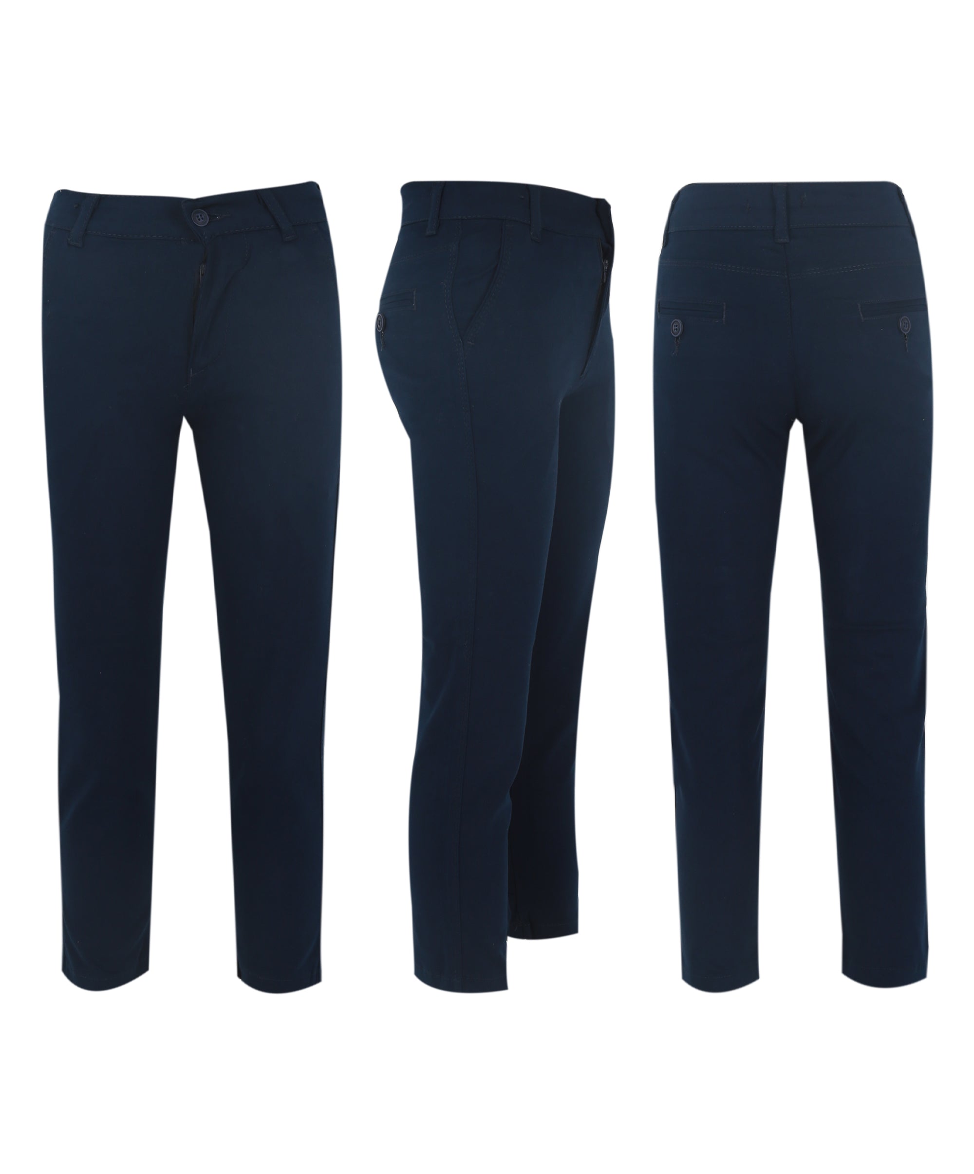 Boys Cotton Blend Classic Combined Suit Set - Blue Navy