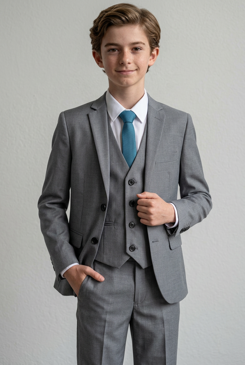 Costume habillé pour garçon - Gris