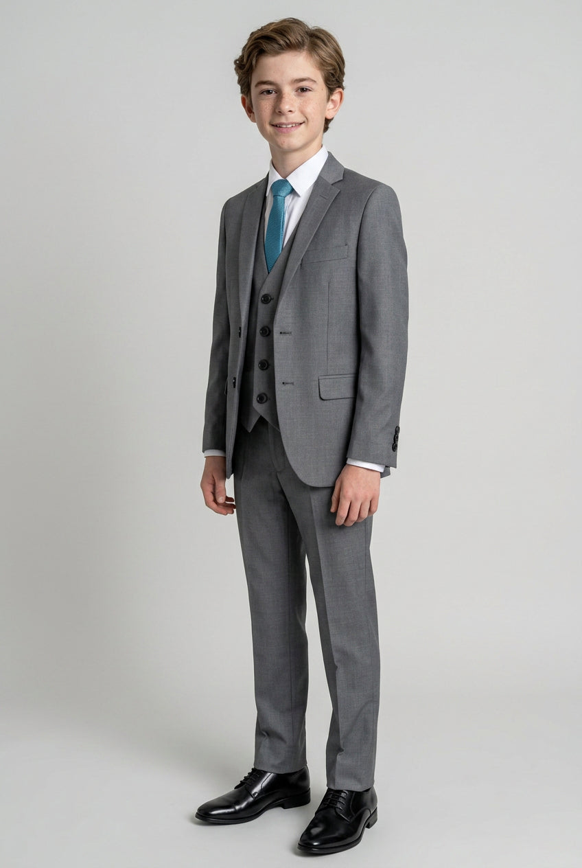 Conjunto de traje formal para niños - Gris