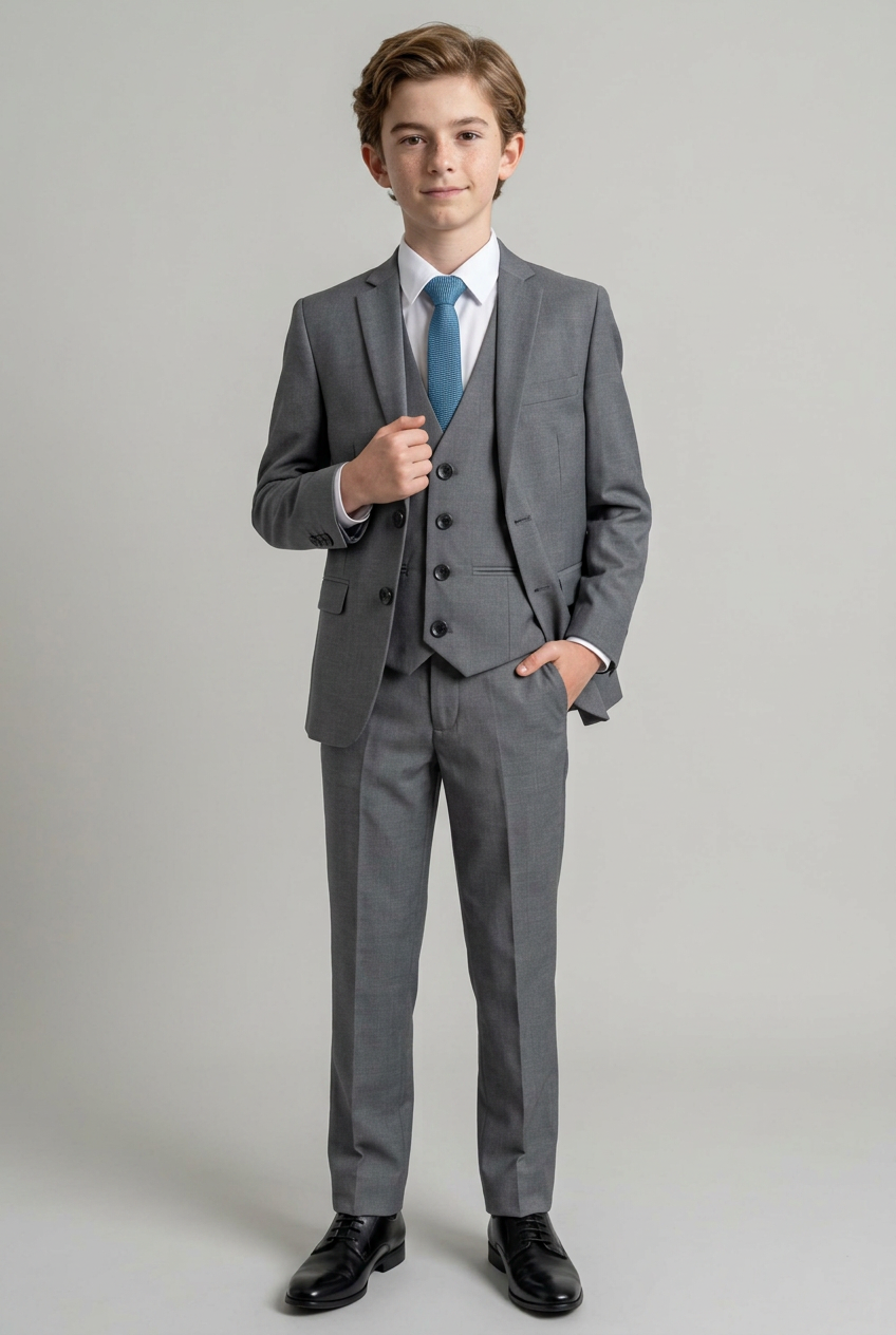 Costume habillé pour garçon - Gris
