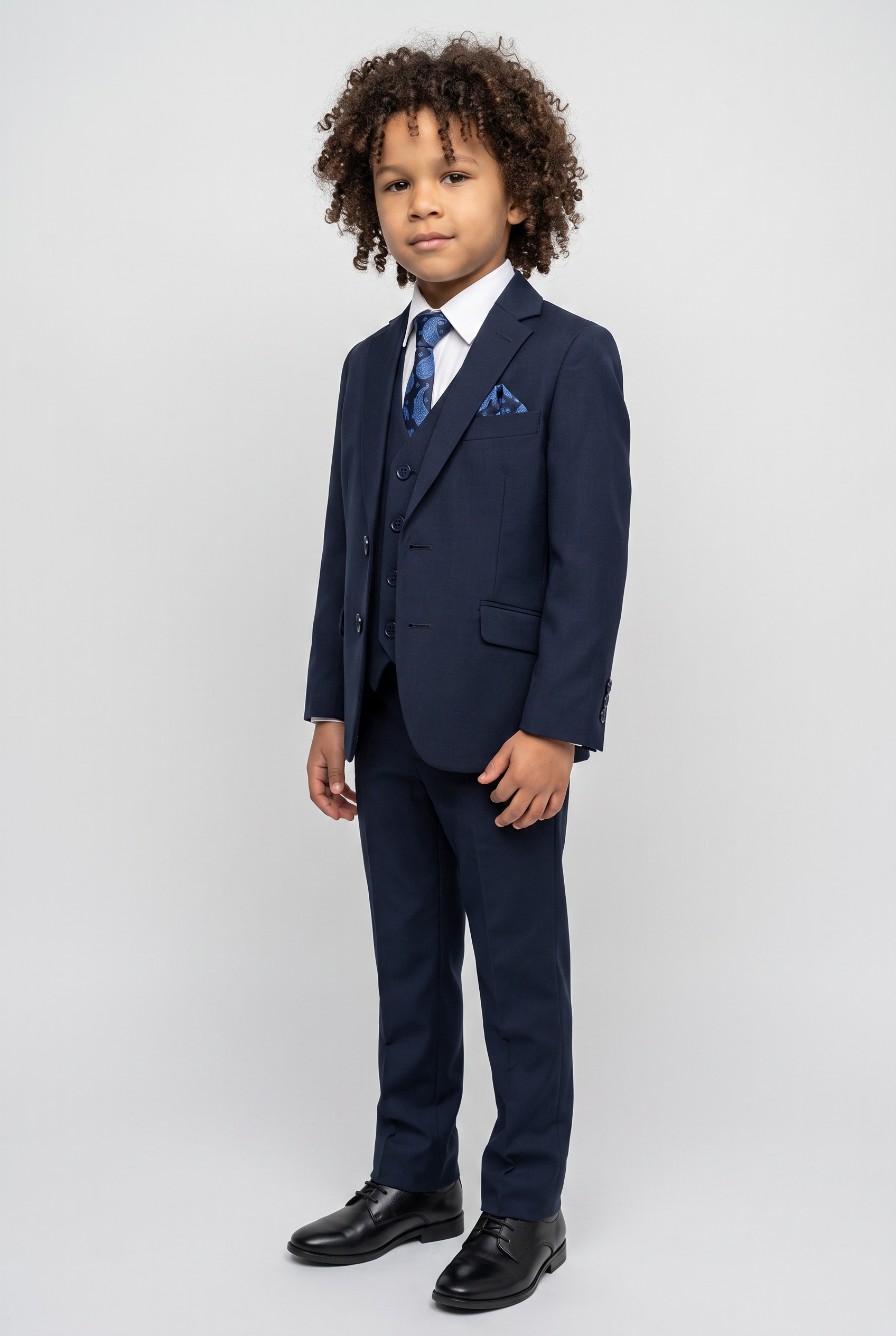 Traje para niños azul marino francés - azul marino