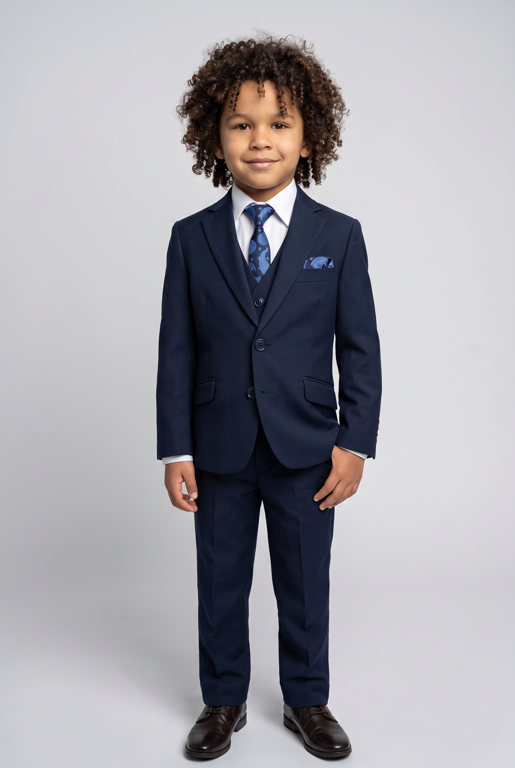 Completo da ragazzo blu marina francese - Blu marina