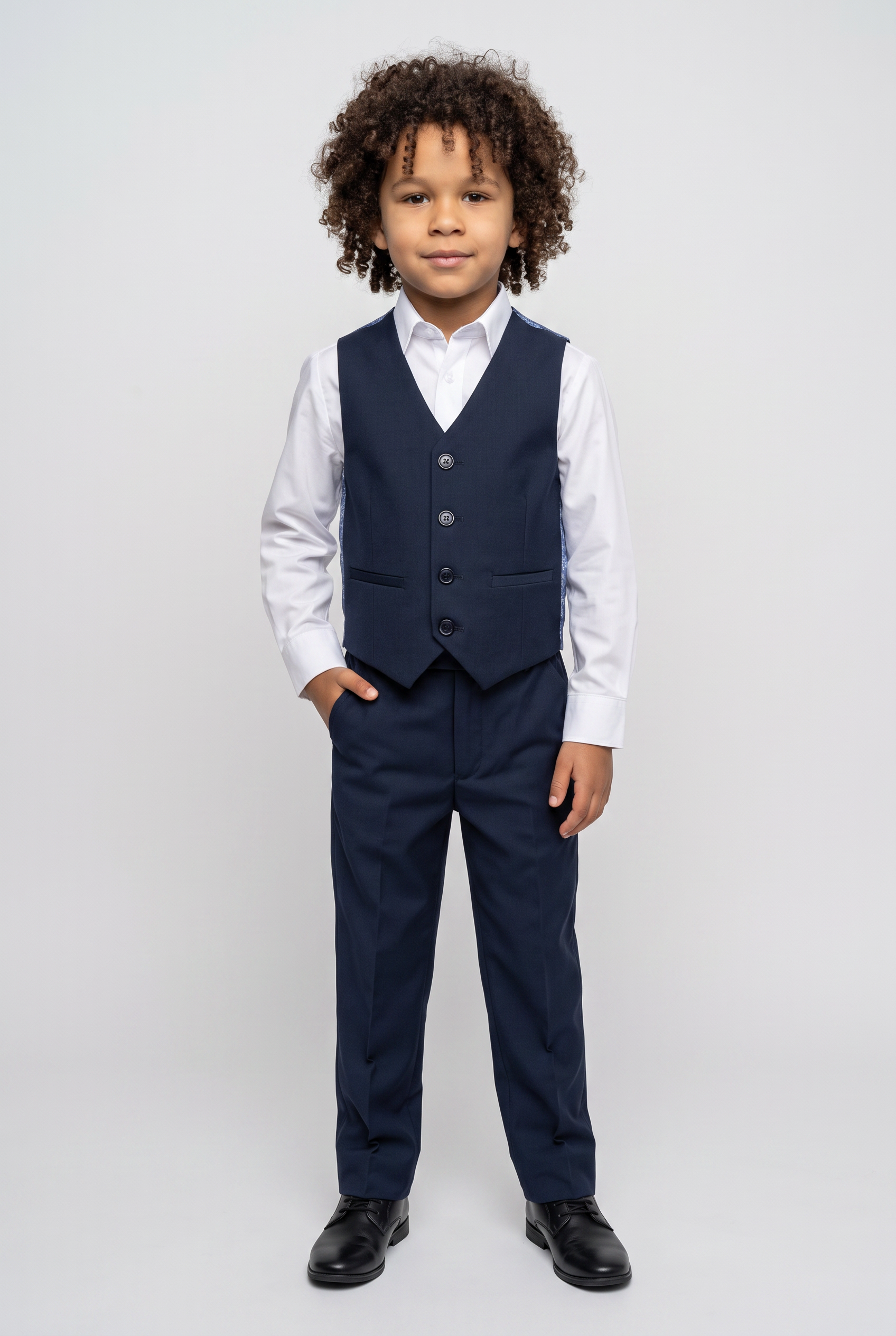 Completo da ragazzo blu marina francese - Blu marina