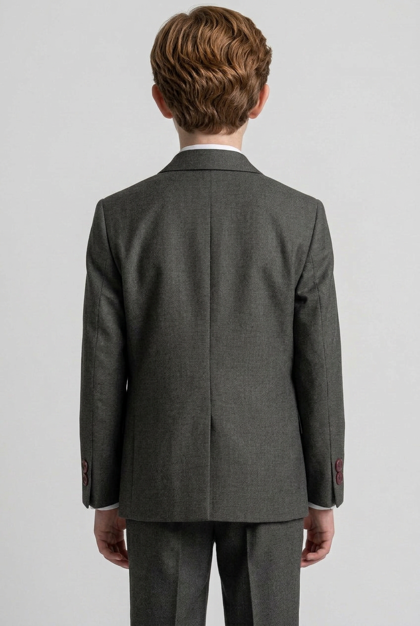 Traje formal de tres piezas para niños en Gris