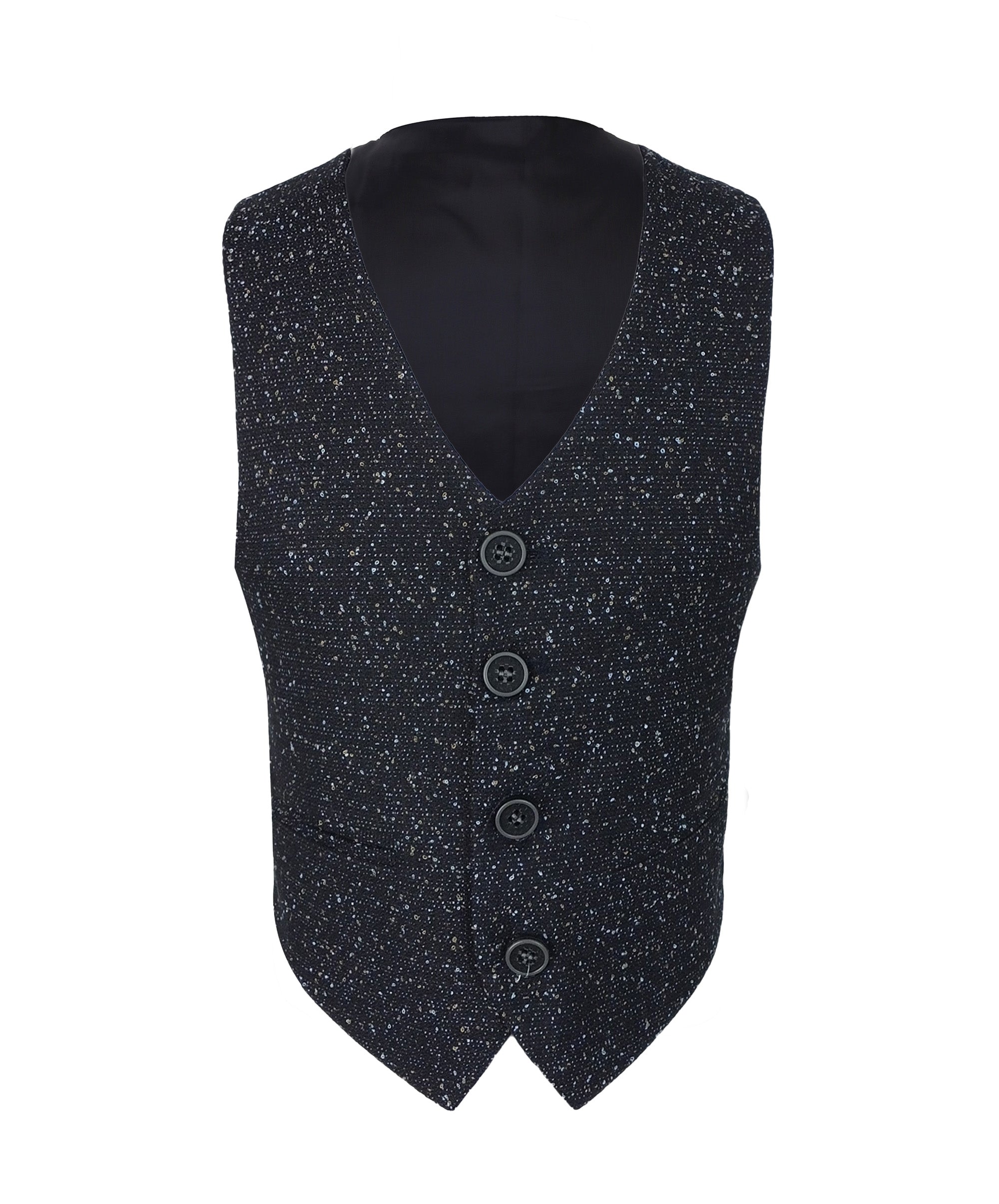 Marineblaue formelle Tweedweste für Jungen