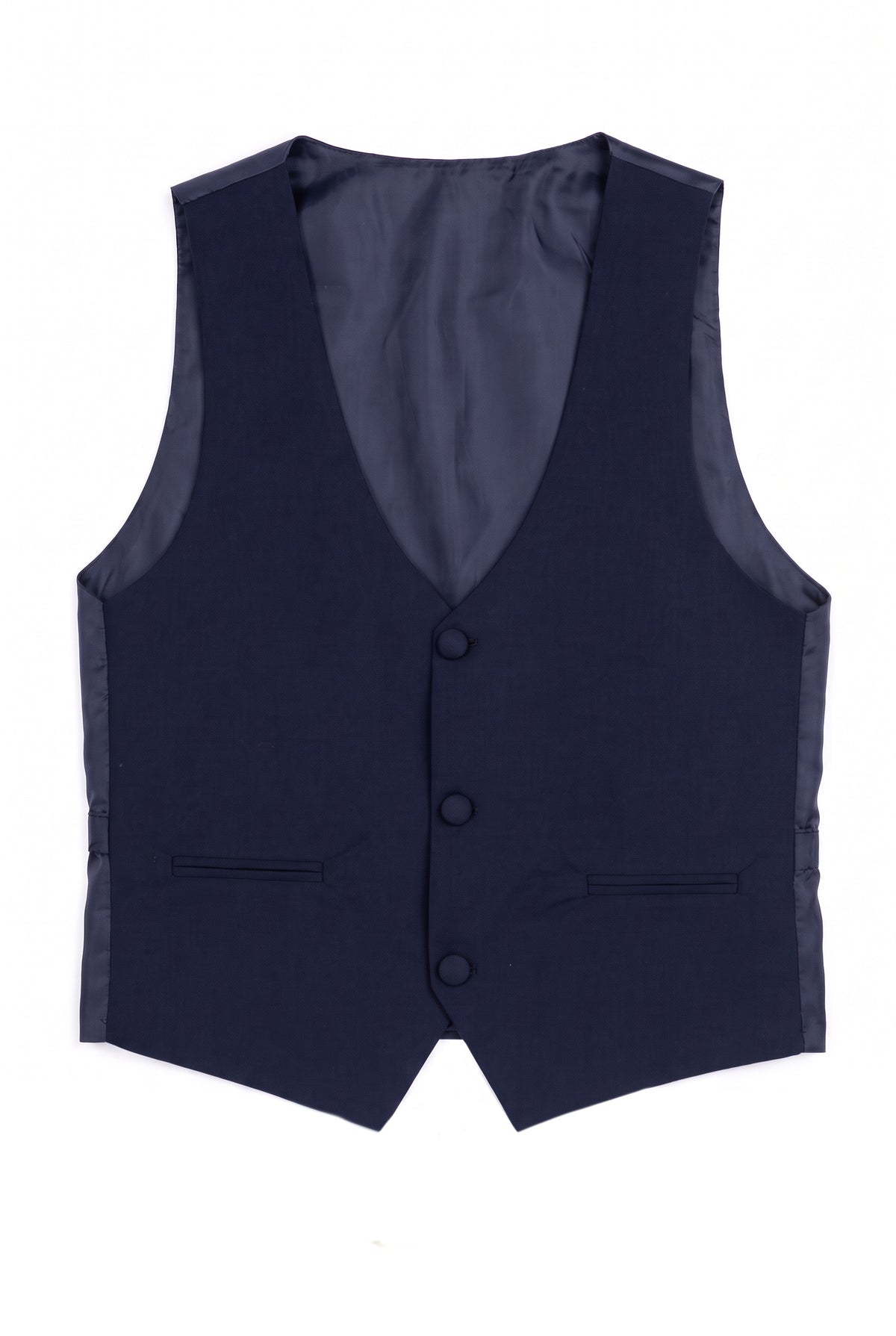 Jungen-Smokinganzug in Marineblau mit Satinrevers - 4-teilig oder 5-teilig mit Manschettenknopf-Hemd
