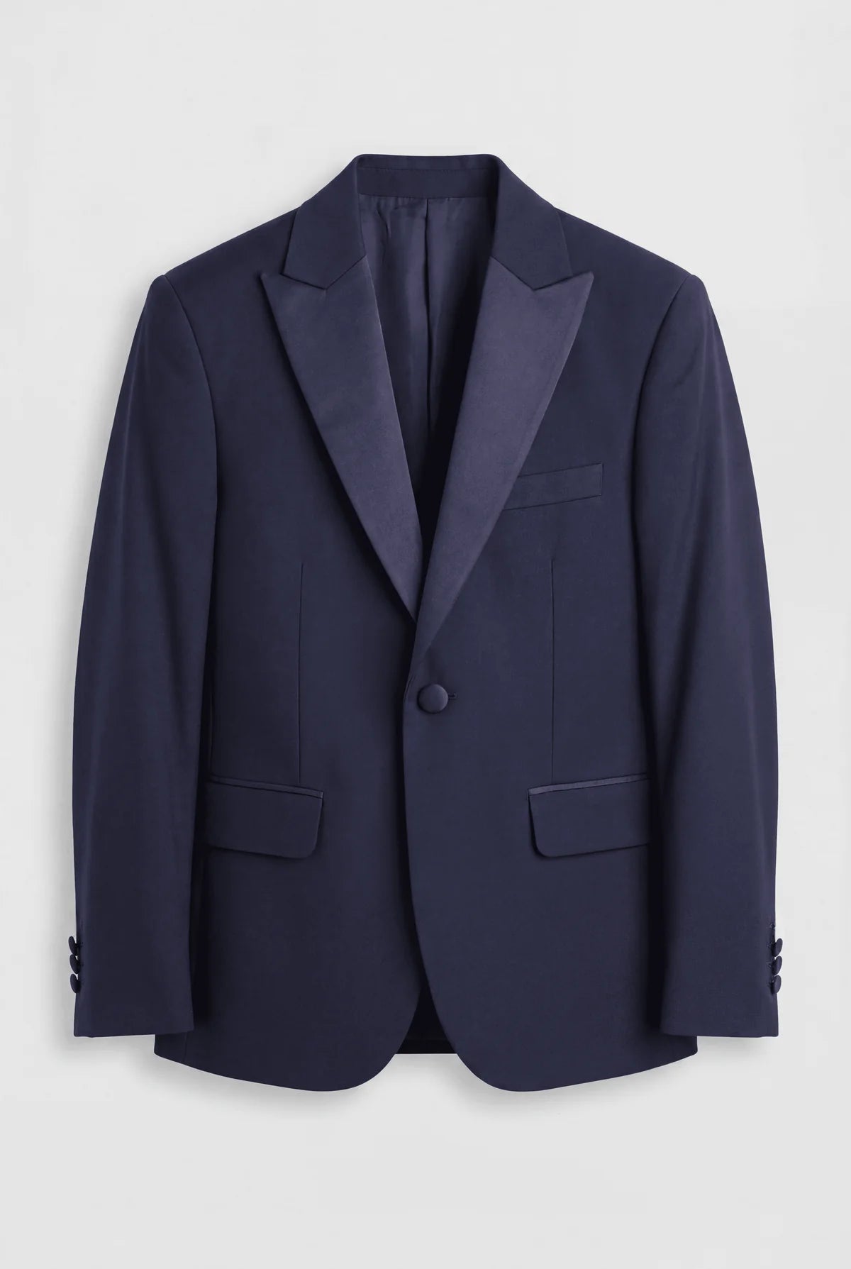 Abito da cerimonia blu navy per ragazzi con camicia e gemelli