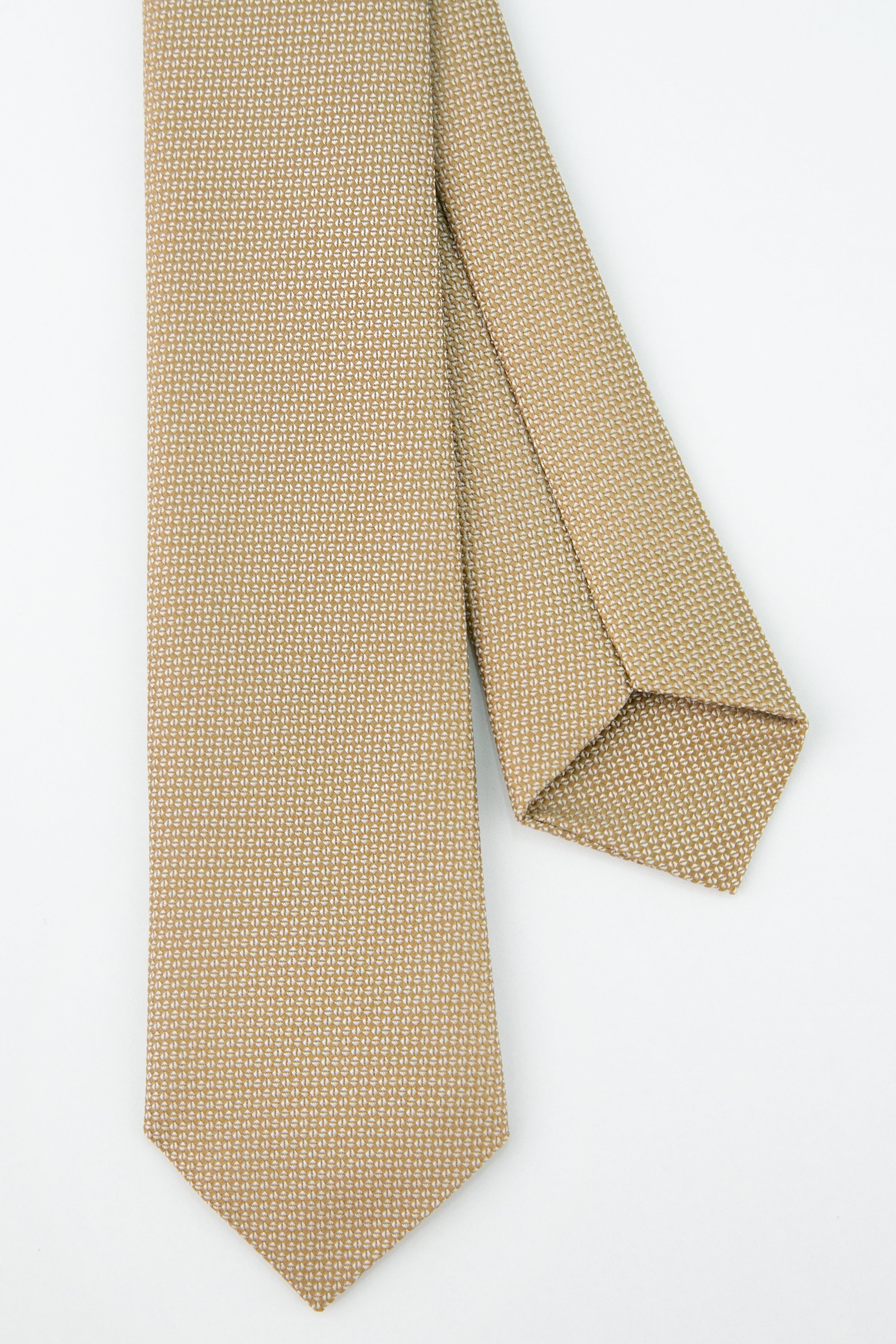 Boys' Oxford Weave Slim Tie Formal Neckwear - Light Brown