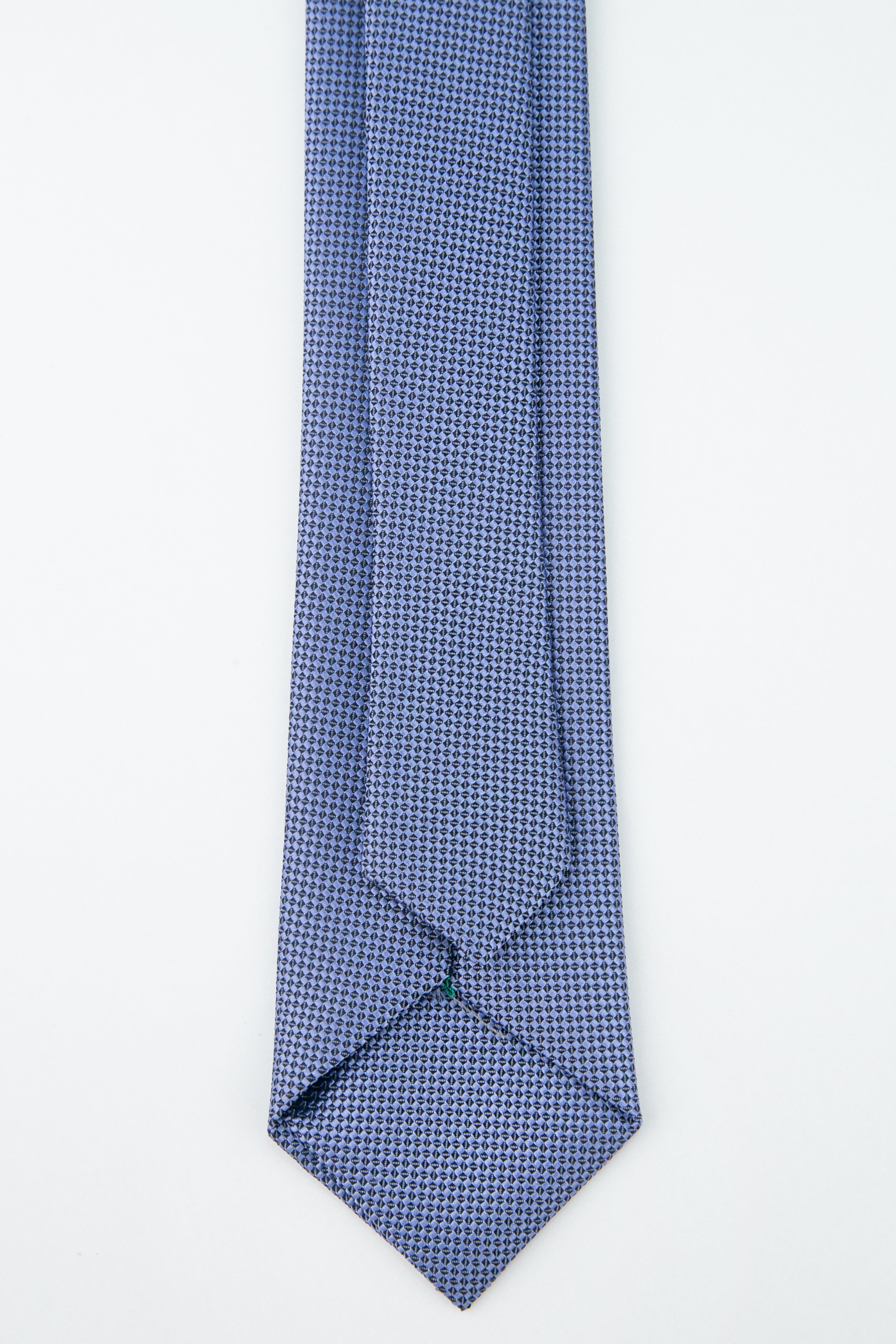 Boys' Oxford Weave Slim Tie Formal Neckwear - Sky Blue Back Picture