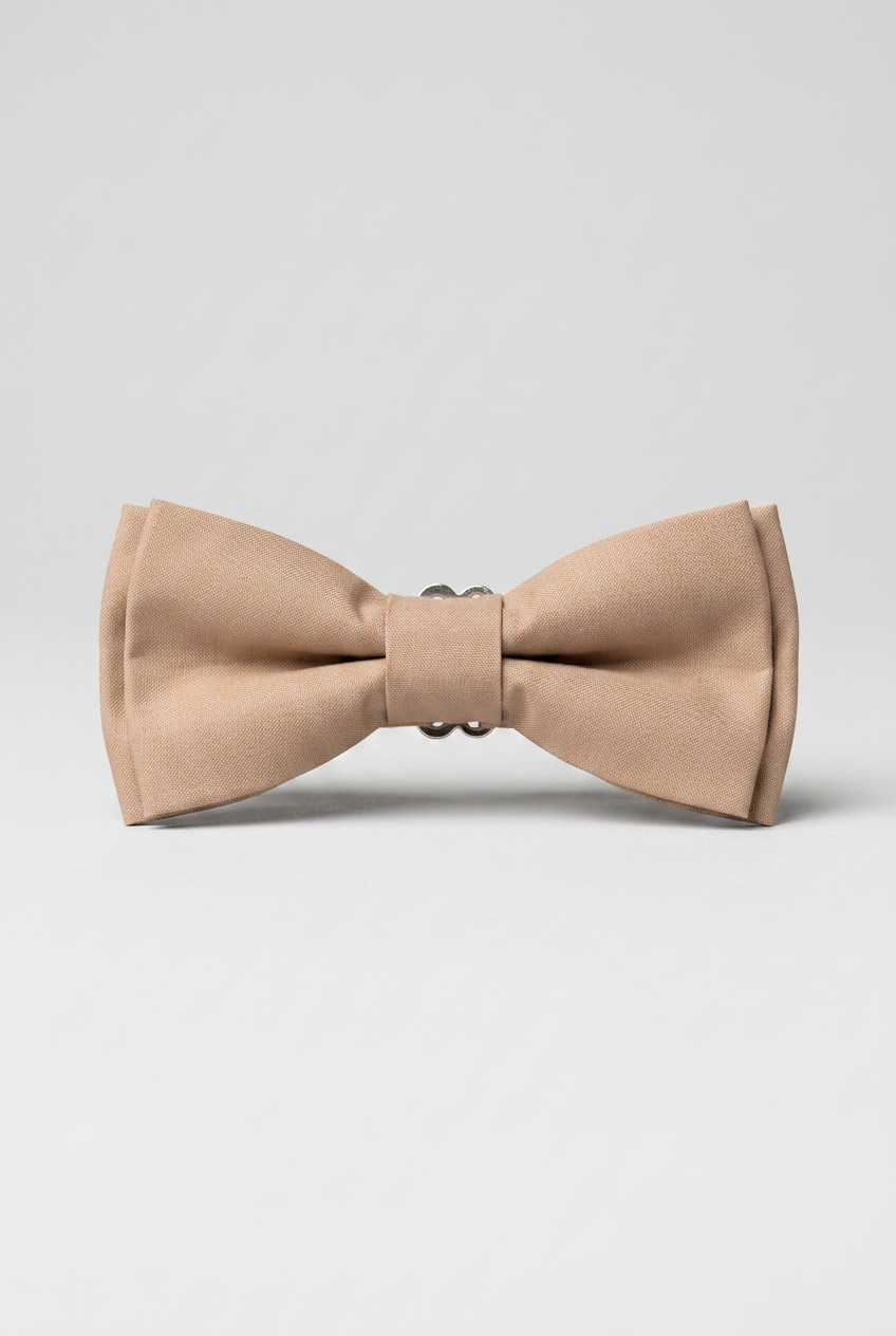 Boys’ Pre-Tied Bow Tie with Adjustable Neck Strap - Tan