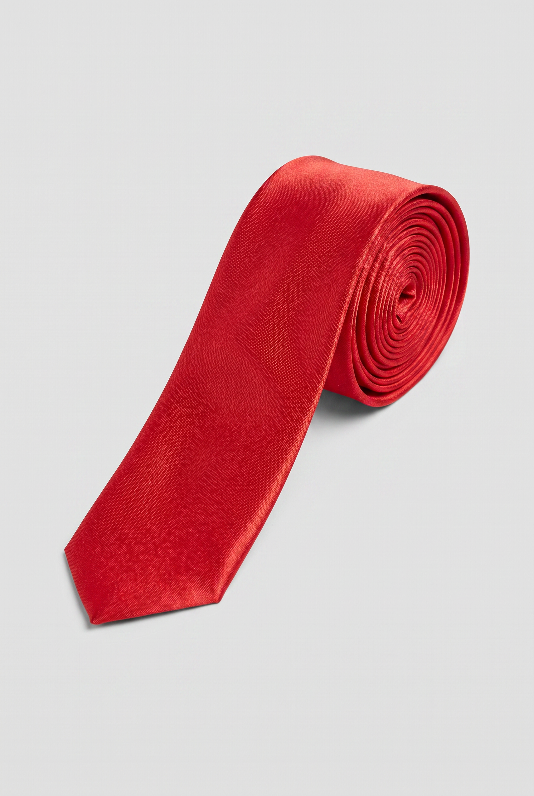 Boys' Slim Tie – Kids' Formal & Occasion Tie in Plain Red