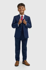 Abito formale slim fit da ragazzo - JEFFERSON Navy - Blu navy