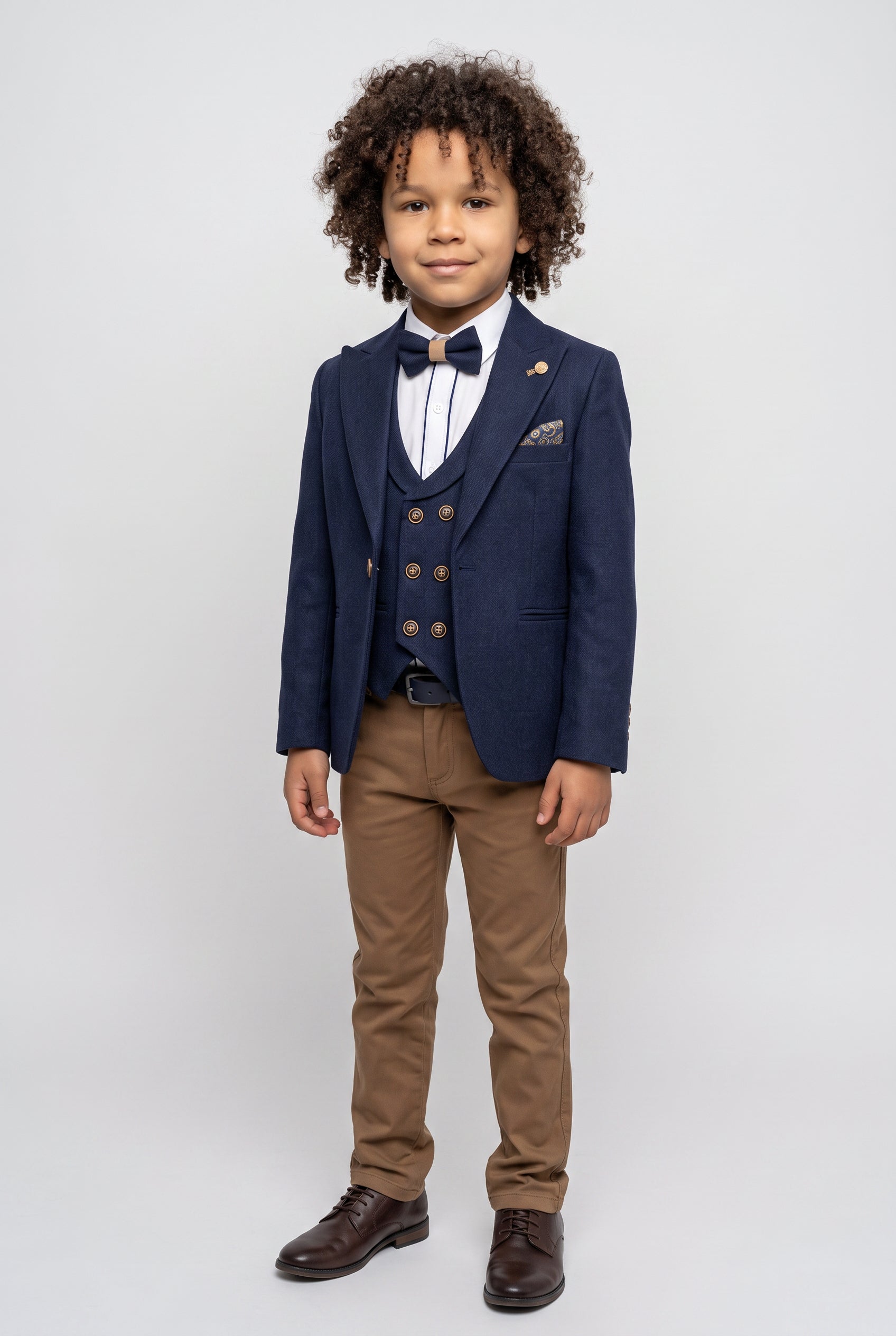 Jungen Slim Fit Anzug - HENRY - Navyblau