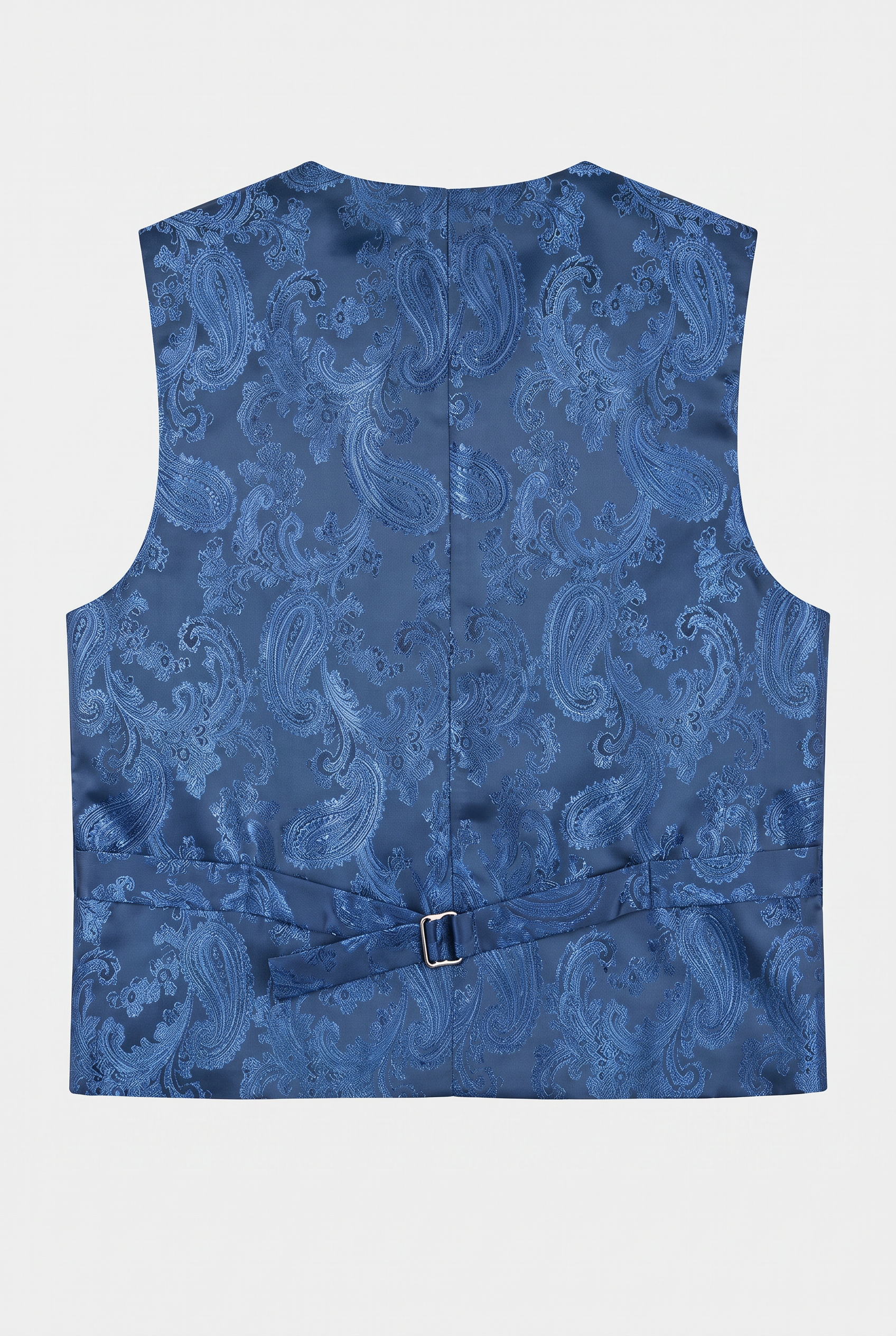 Costume garçon coupe ajustée à carreaux fenêtre - Bleu bleuet