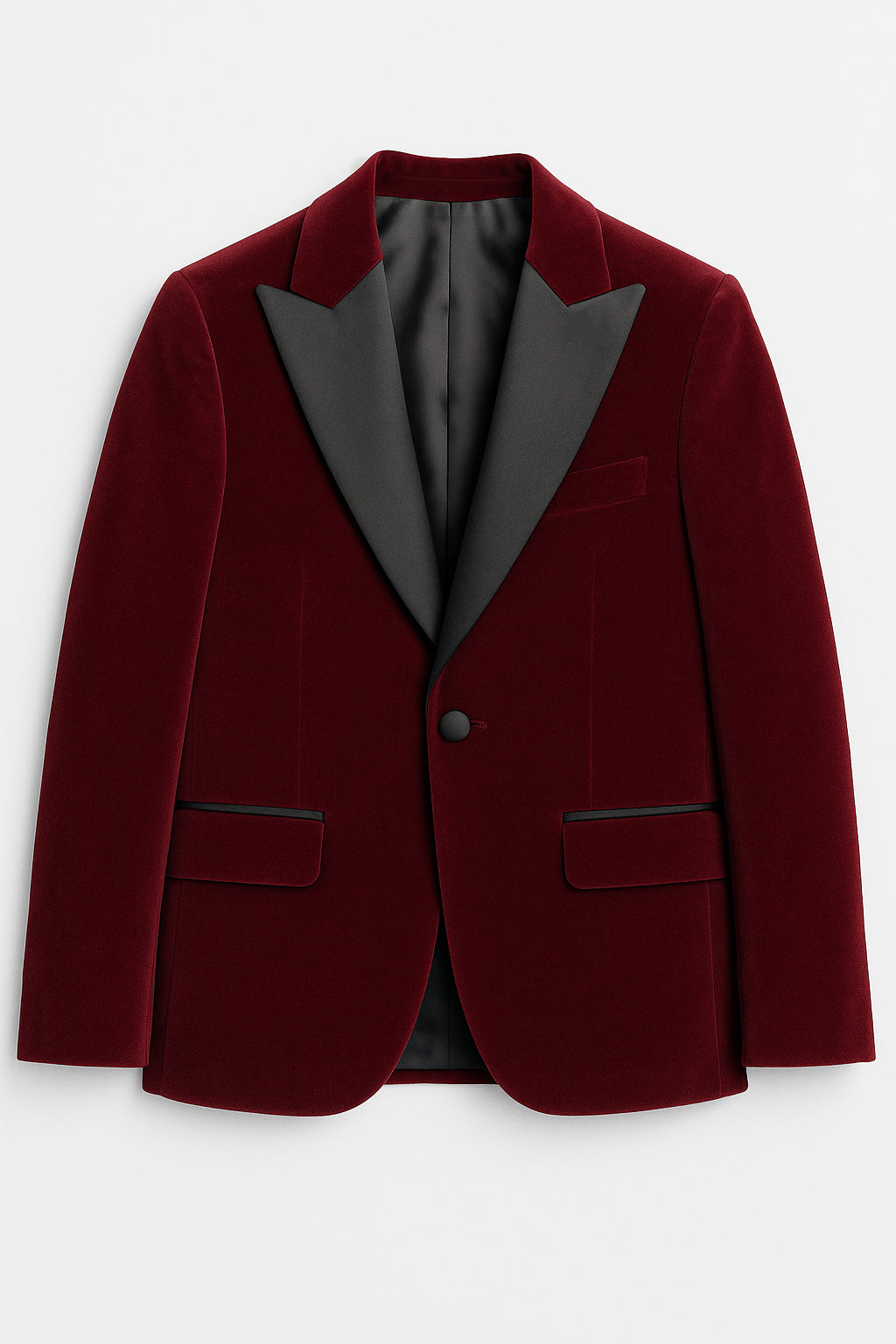 Boys Velvet Blazer Satin Lapel Dinner Jacket - Mayfair - Wine
