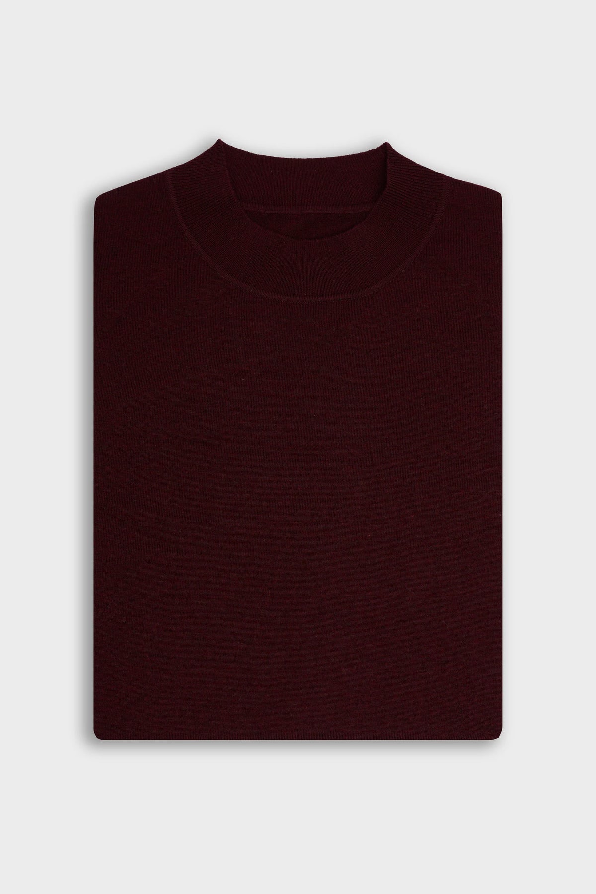 Men's Merino Wool High Neck Knitted Jumper – Cavani Colt Wine picture