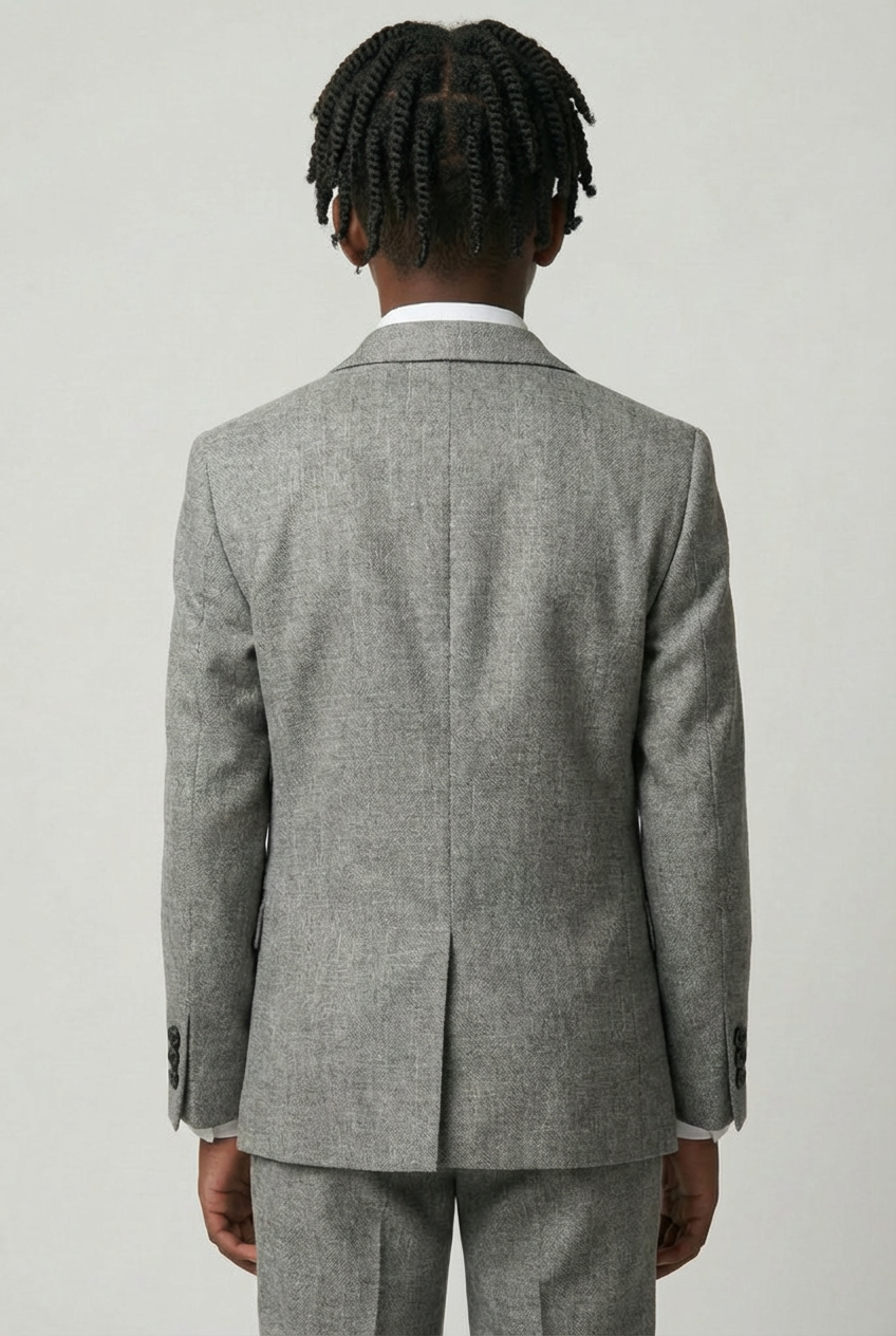 طقم بدلة رسمية ضيقة القصة بنمط محكم مكون من 8 قطع للأولاد - فيزون