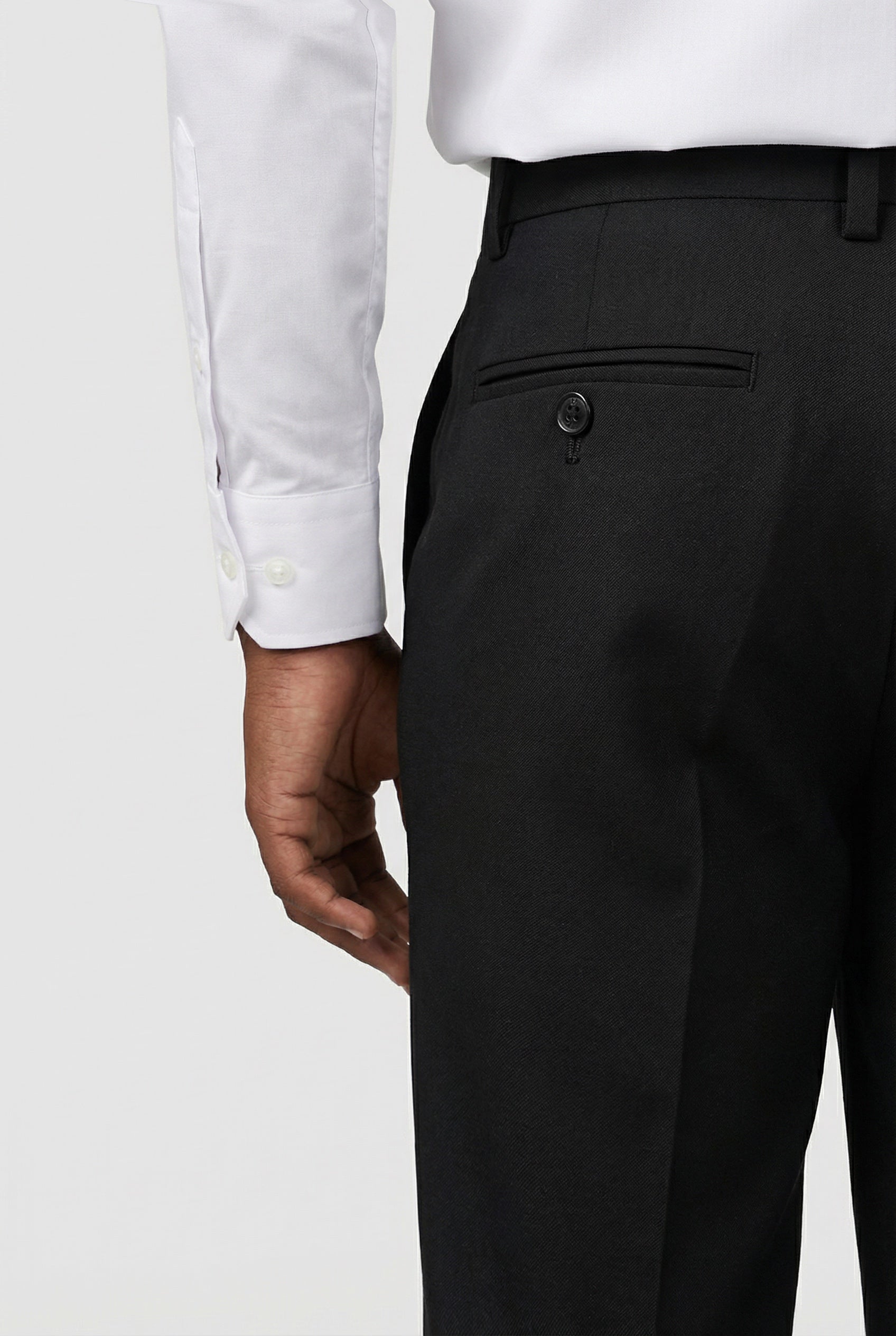 Formelle Hose für Jungen im Slim Fit mit verstellbarer Taille - Schwarz