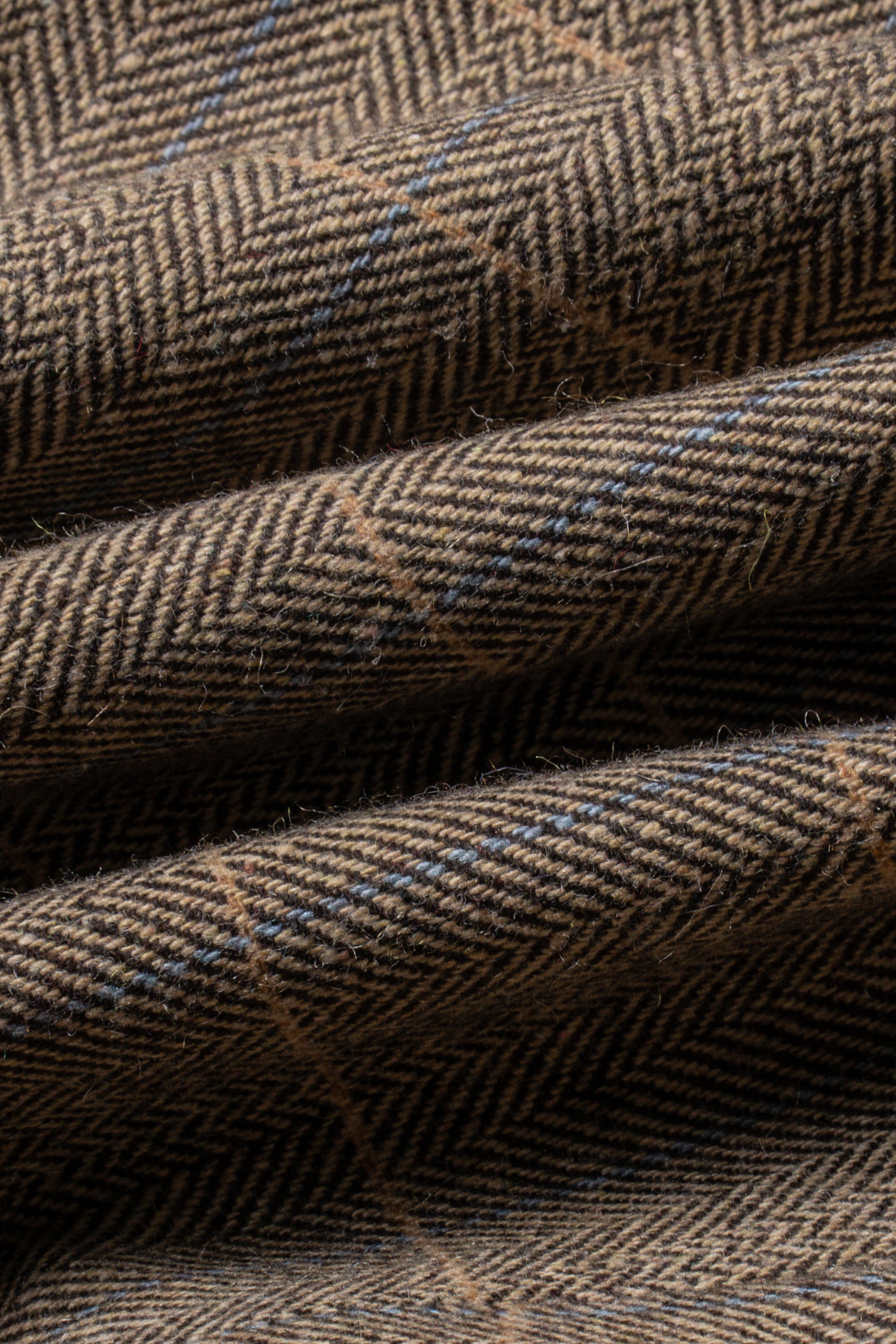 Ensemble de costume 3 pièces en tweed à motif chevrons et carreaux fenêtre assorti père et fils - Albert Brown
