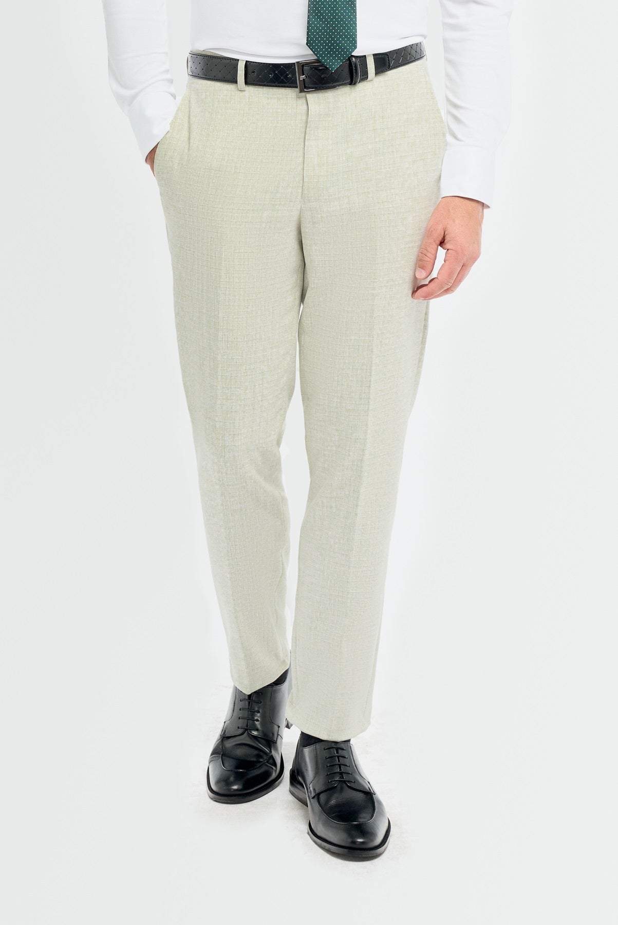 Father & Son Matching Textured 3-Piece Suit Set - Tropez Sage