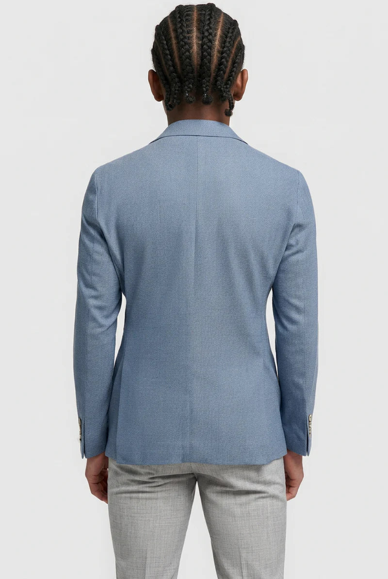 Blazer a cuadros Puppytooth a juego para padre e hijo - Azul cielo