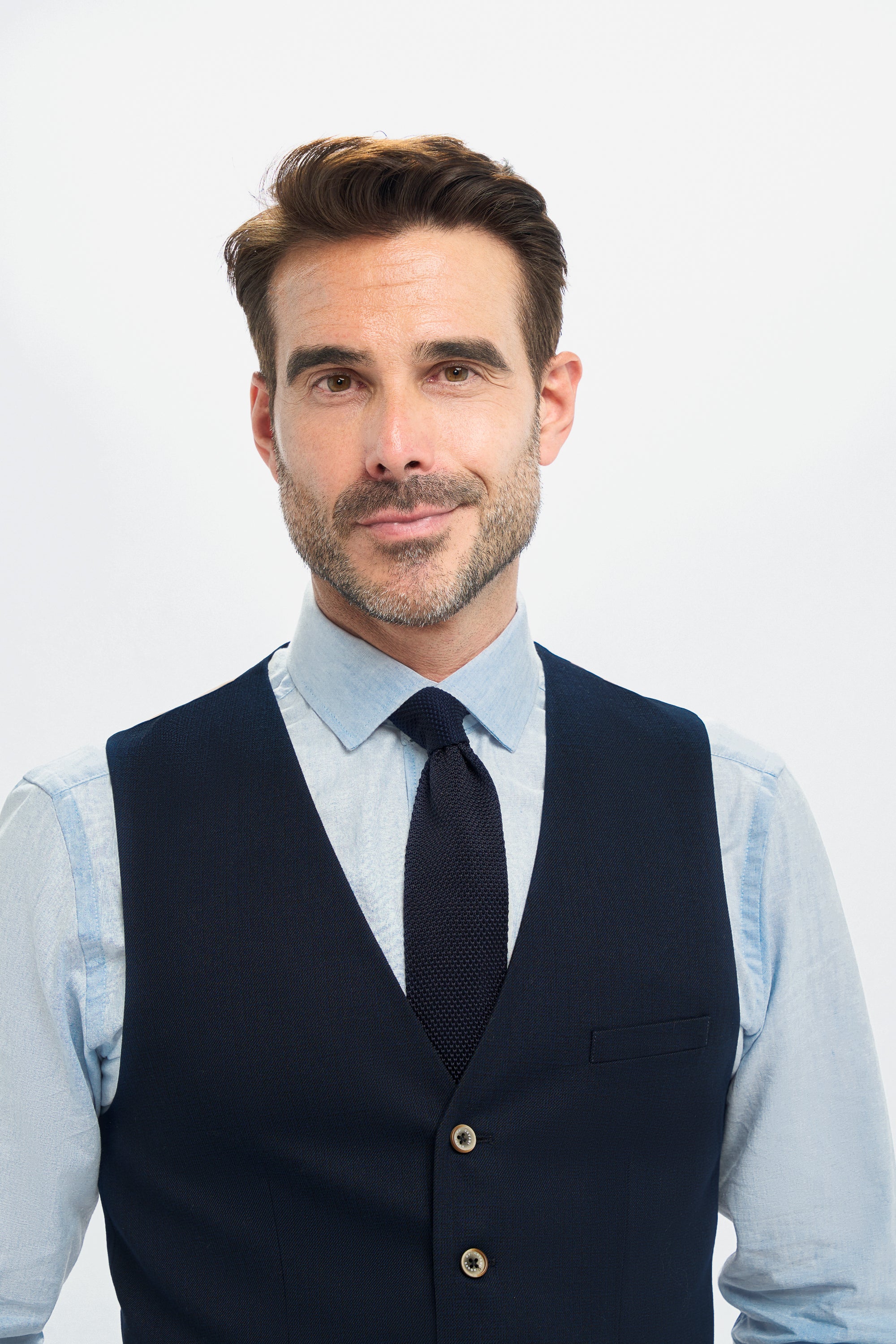 Ensemble de costume texturé 3 pièces assorti père et fils - Tropez Navy