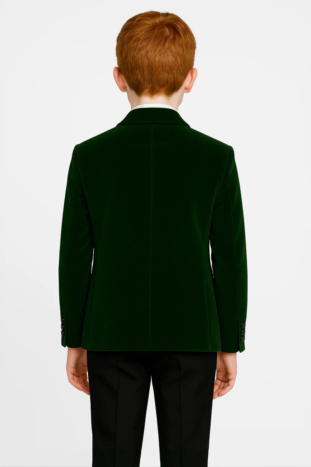 Veste de dîner en velours assortie père et fils - Vert