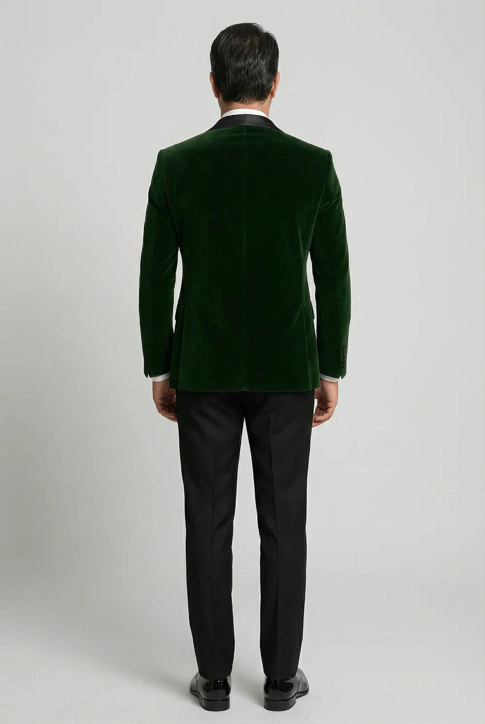 Veste de dîner en velours assortie père et fils - Vert