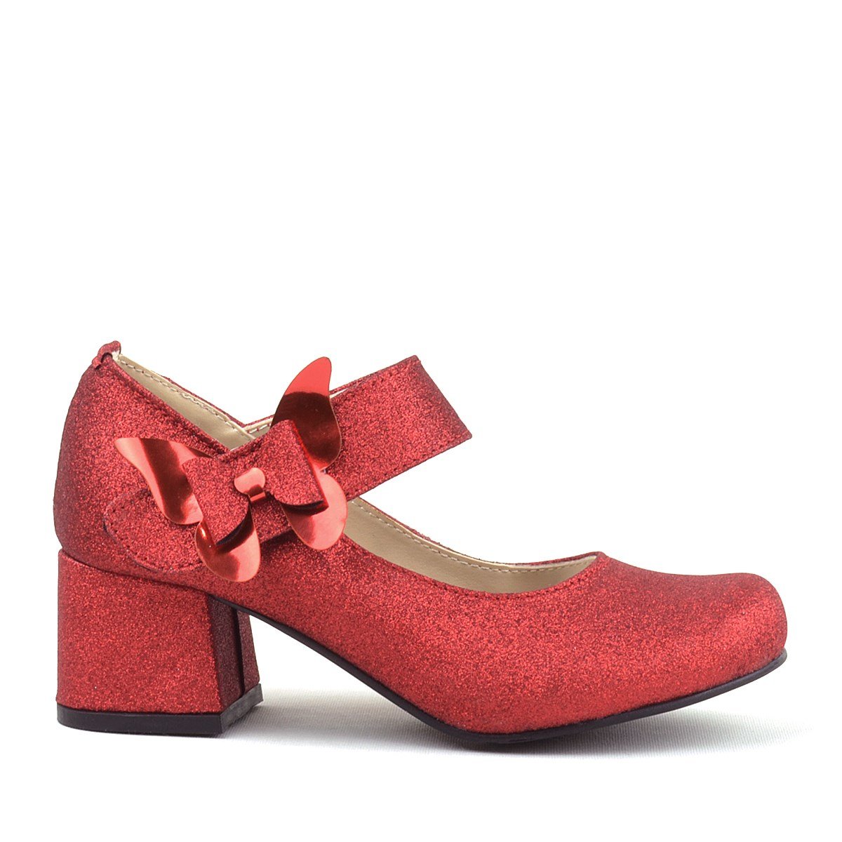 Chaussures Mary Janes à talons carrés pailletés pour filles - Winx - Rouge