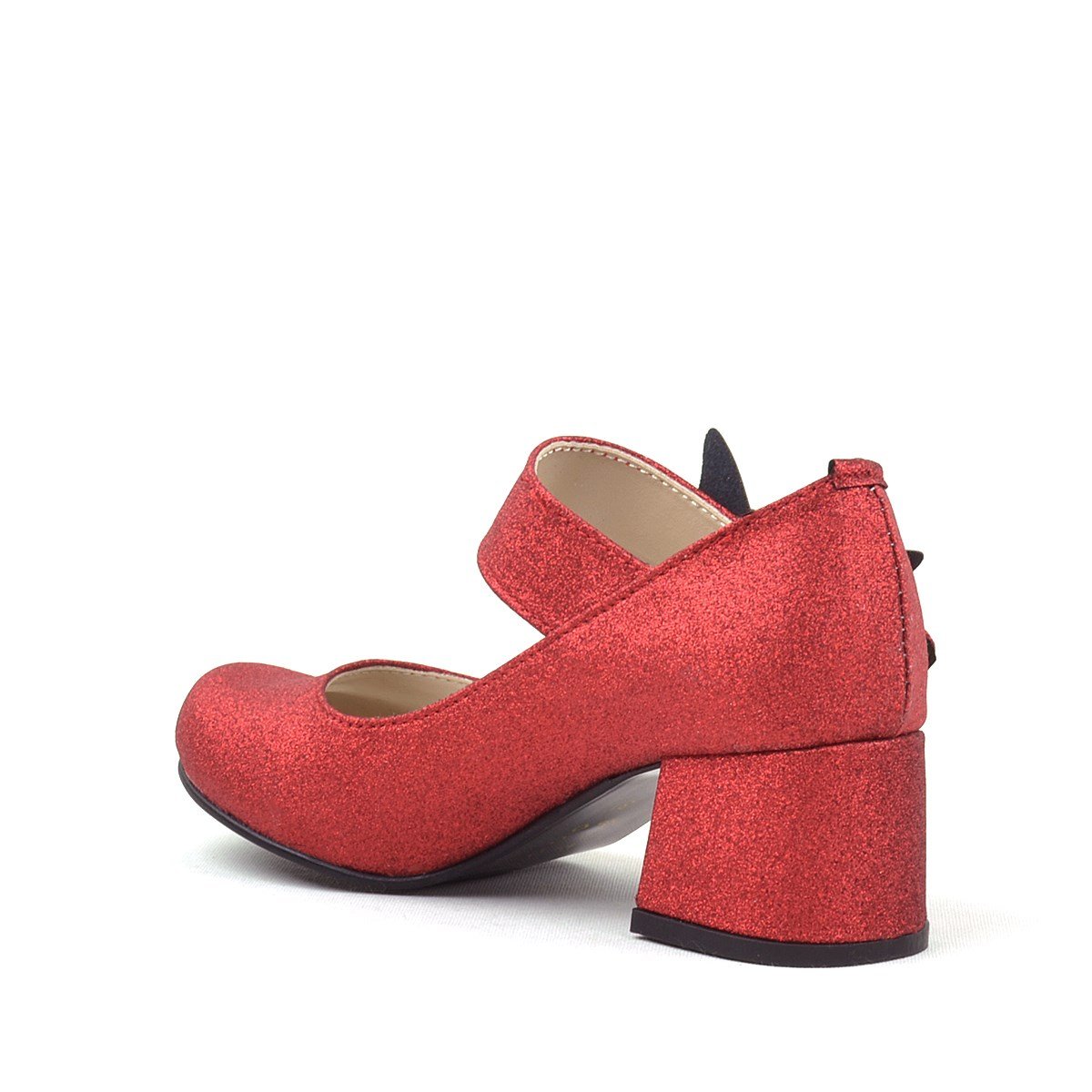 Chaussures Mary Janes à talons carrés pailletés pour filles - Winx - Rouge