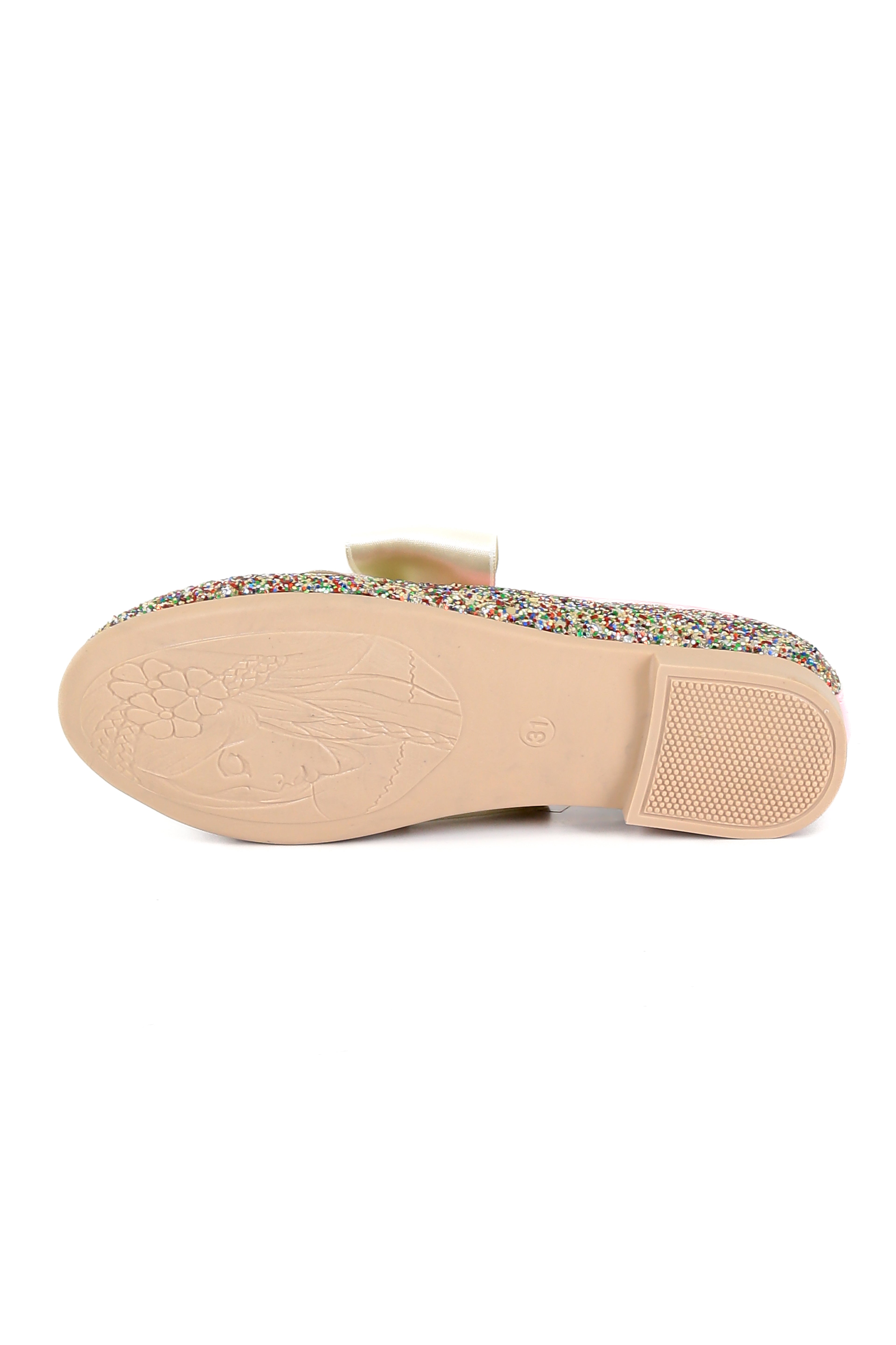 Girls Sequin Ballerina Flat Pumps - LOLA - Multi Colour