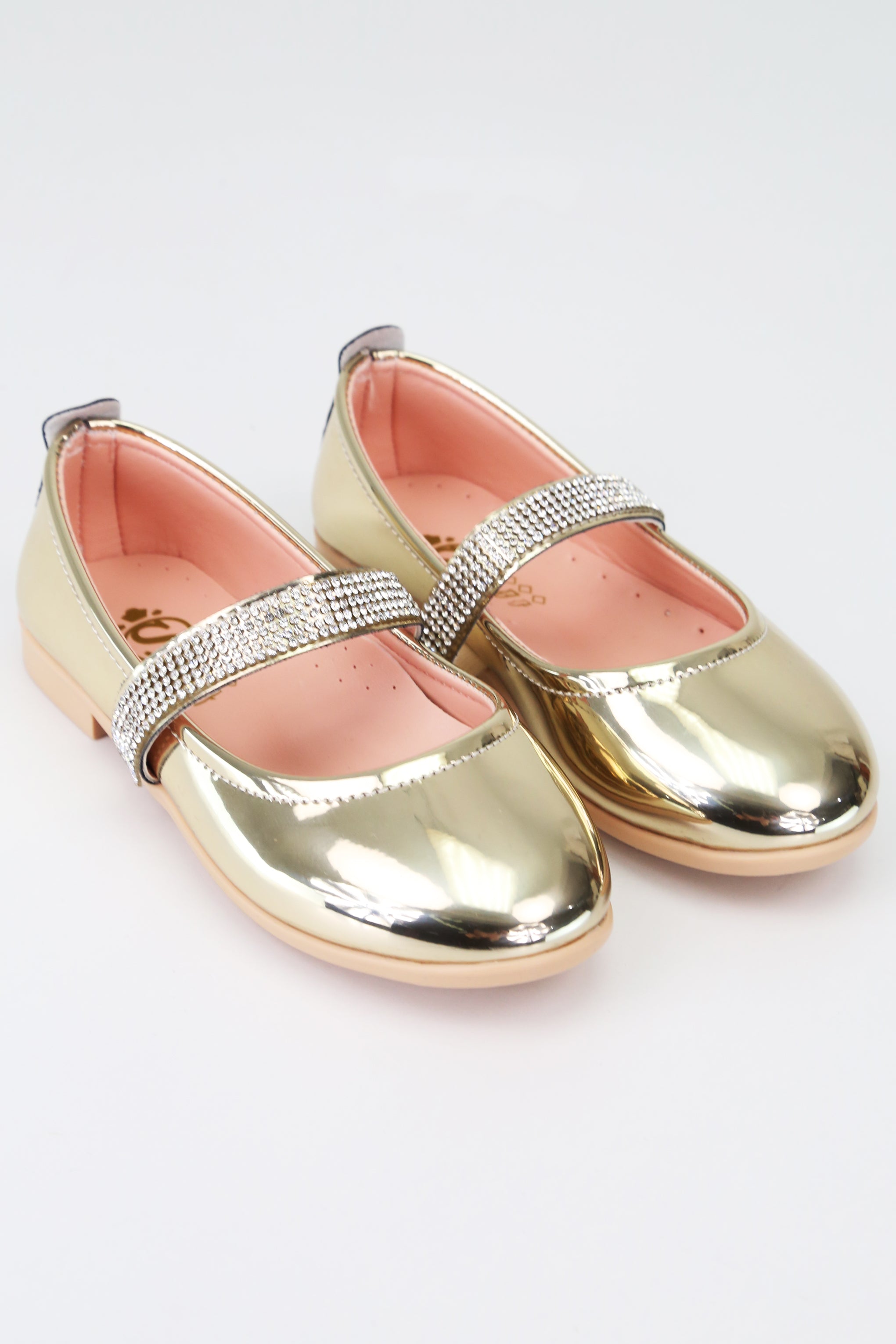 Mädchen Strass Lack Mary Jane Schuhe - ARWEN - Gold