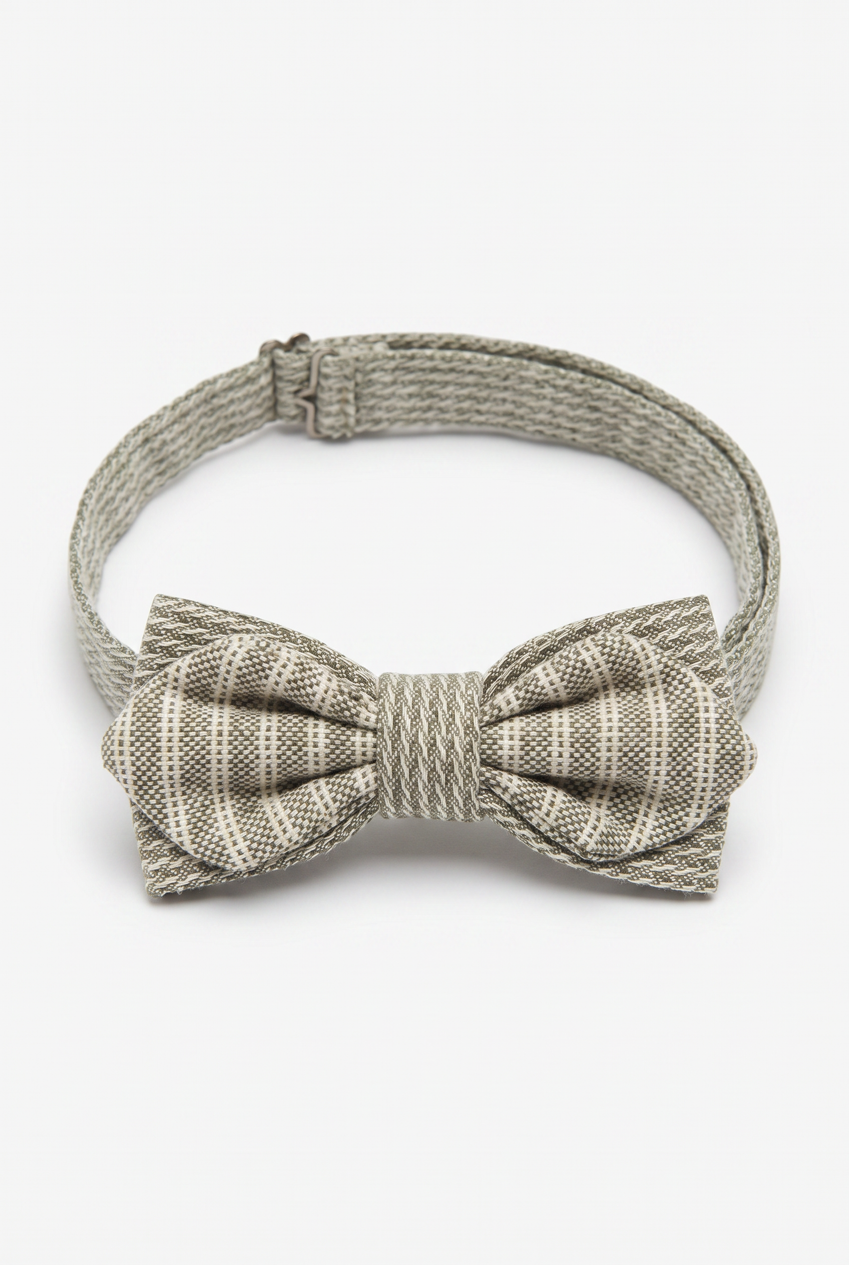 Kids Bow Tie – Adjustable Pre-Tied Bow Tie for Boys - Greyish Green Picture