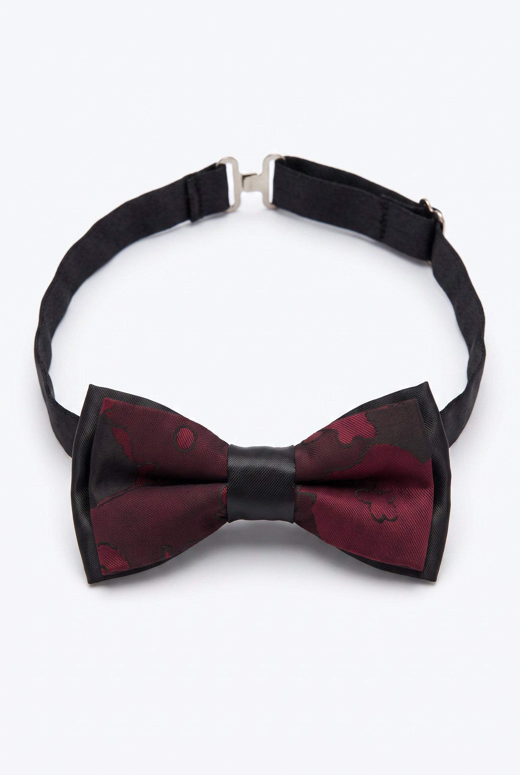 Kids Bow Tie – Adjustable Pre-Tied Bow Tie for Boys - Lennon Maroon Picture