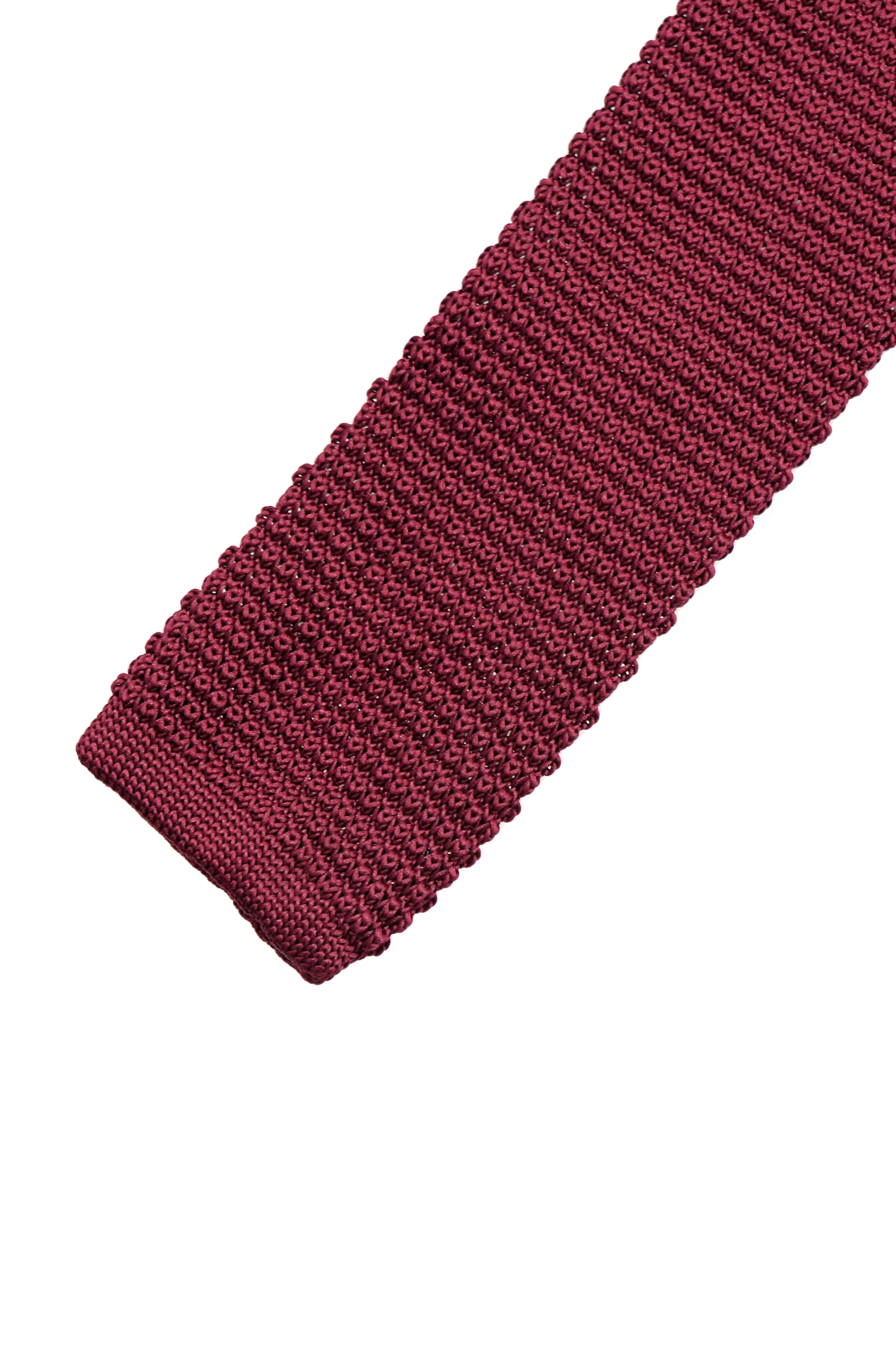 Cravate tricotée homme – Bordeaux