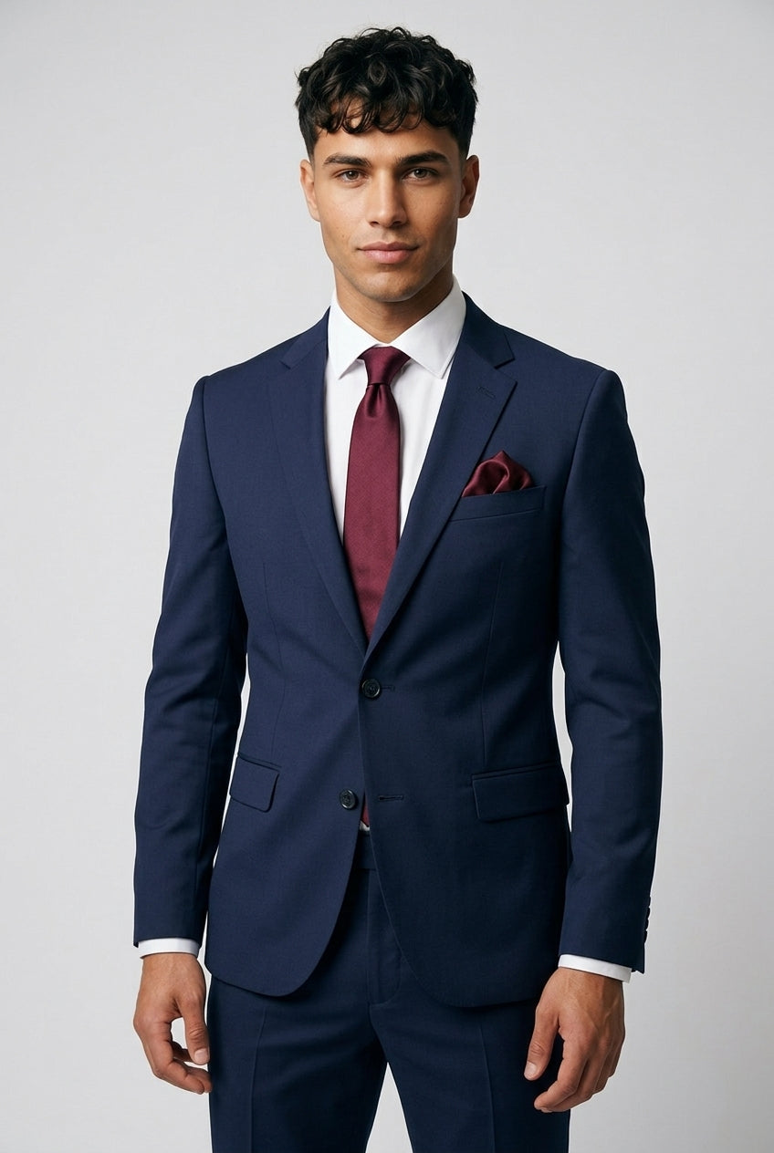 Malibu Navy 2-Piece Prom Suit