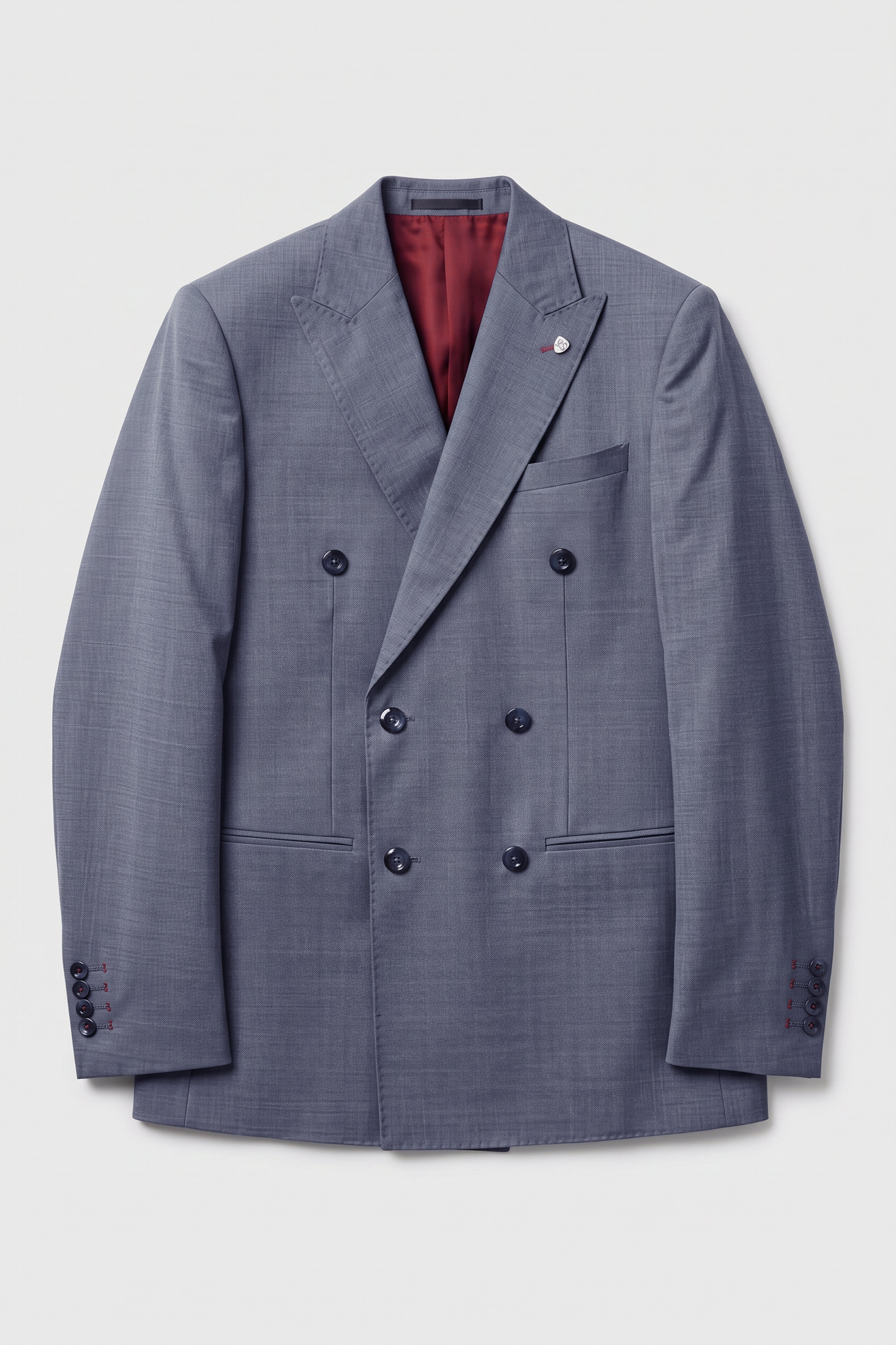 Costume formel pour homme 2 pièces à double boutonnage - Modèle FINN GRIS