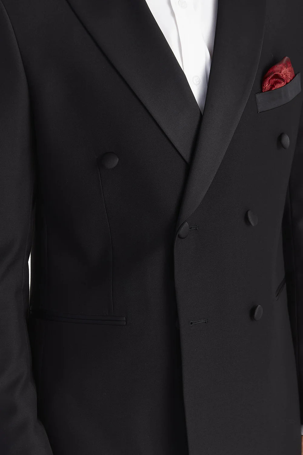 Men’s 2-Piece Double Breasted Tuxedo Dinner Suit - Harry - Black