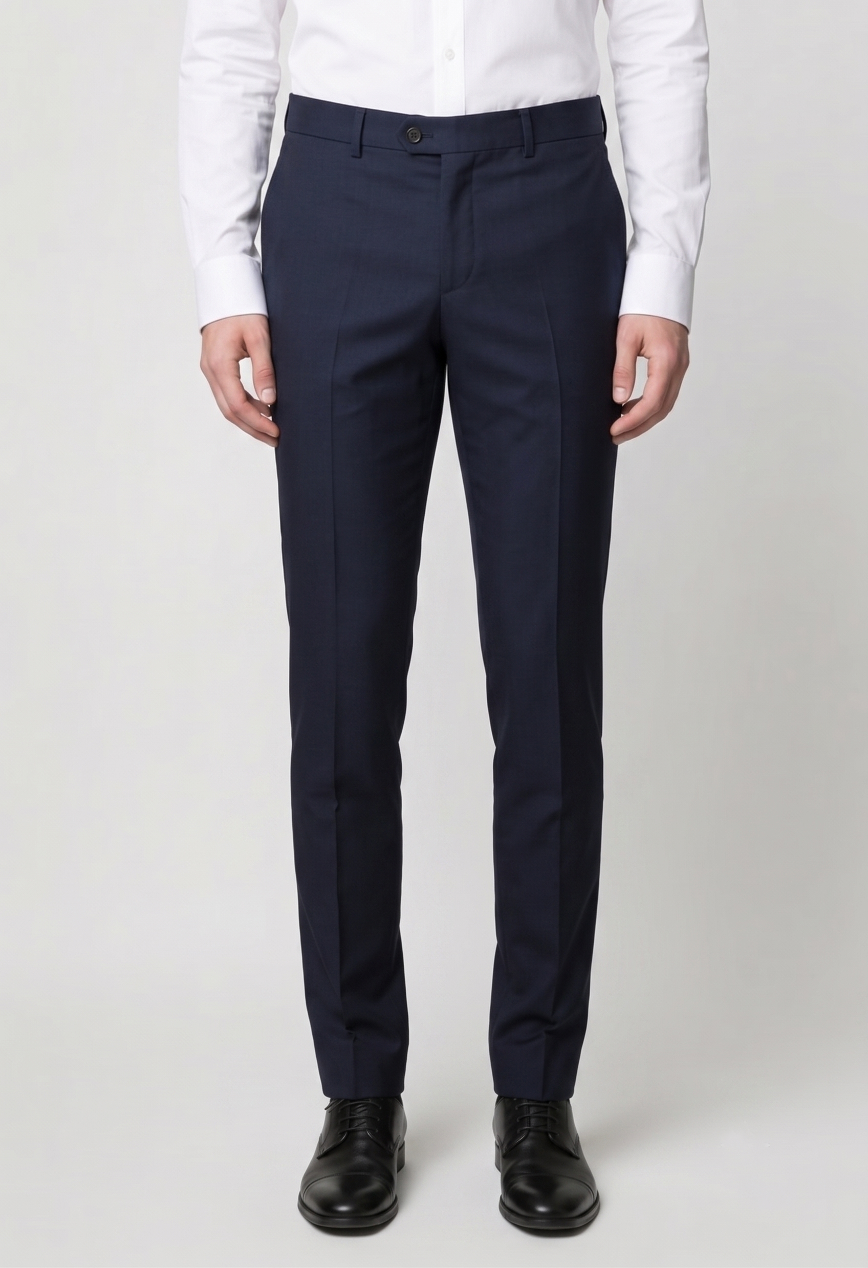 Traje de cena de hombre de 2 piezas con solapa chal - Estilo WILLIAM AZUL MARINO