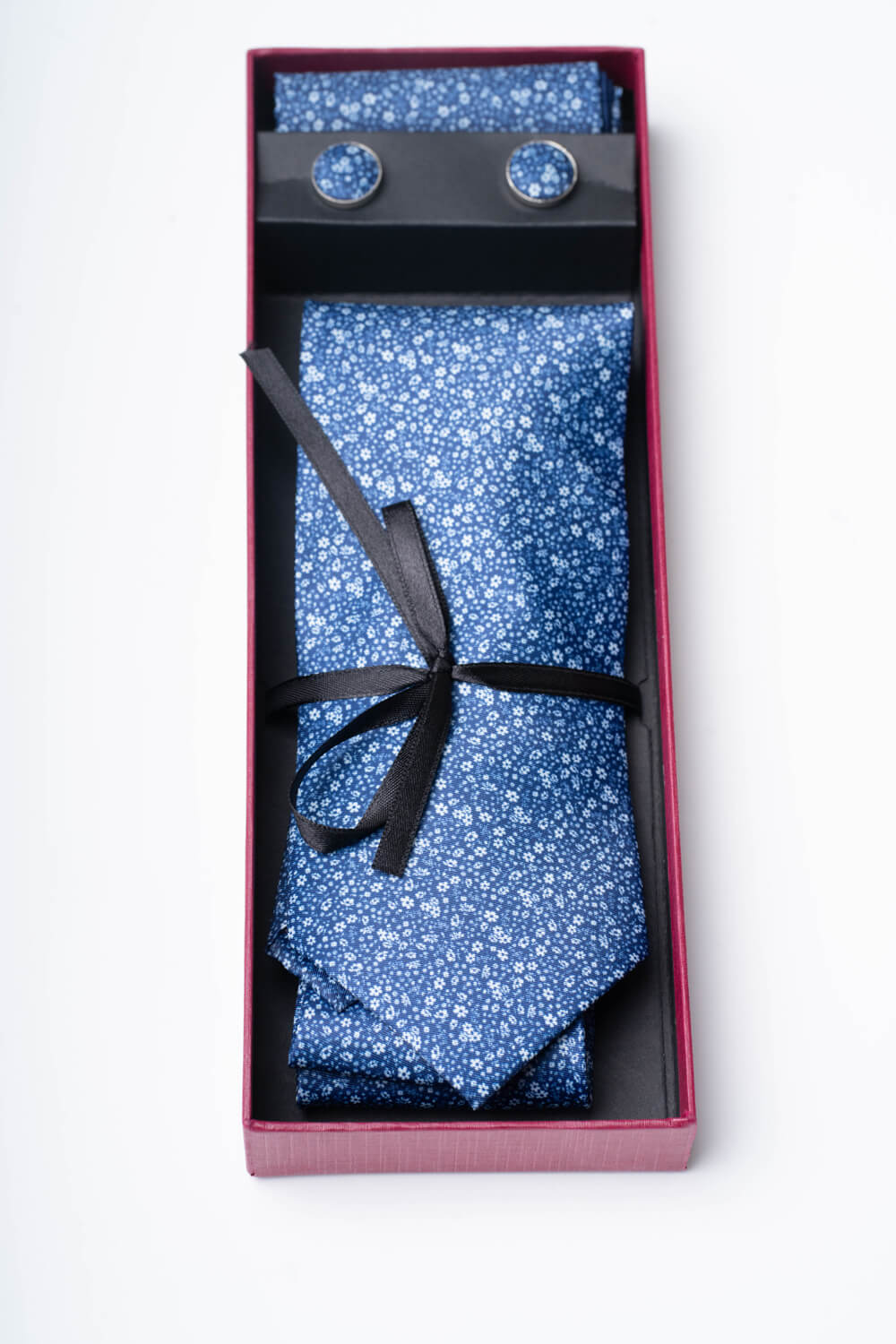 Men’s 3-Piece Floral Tie Set - Anthony - Blue Picture